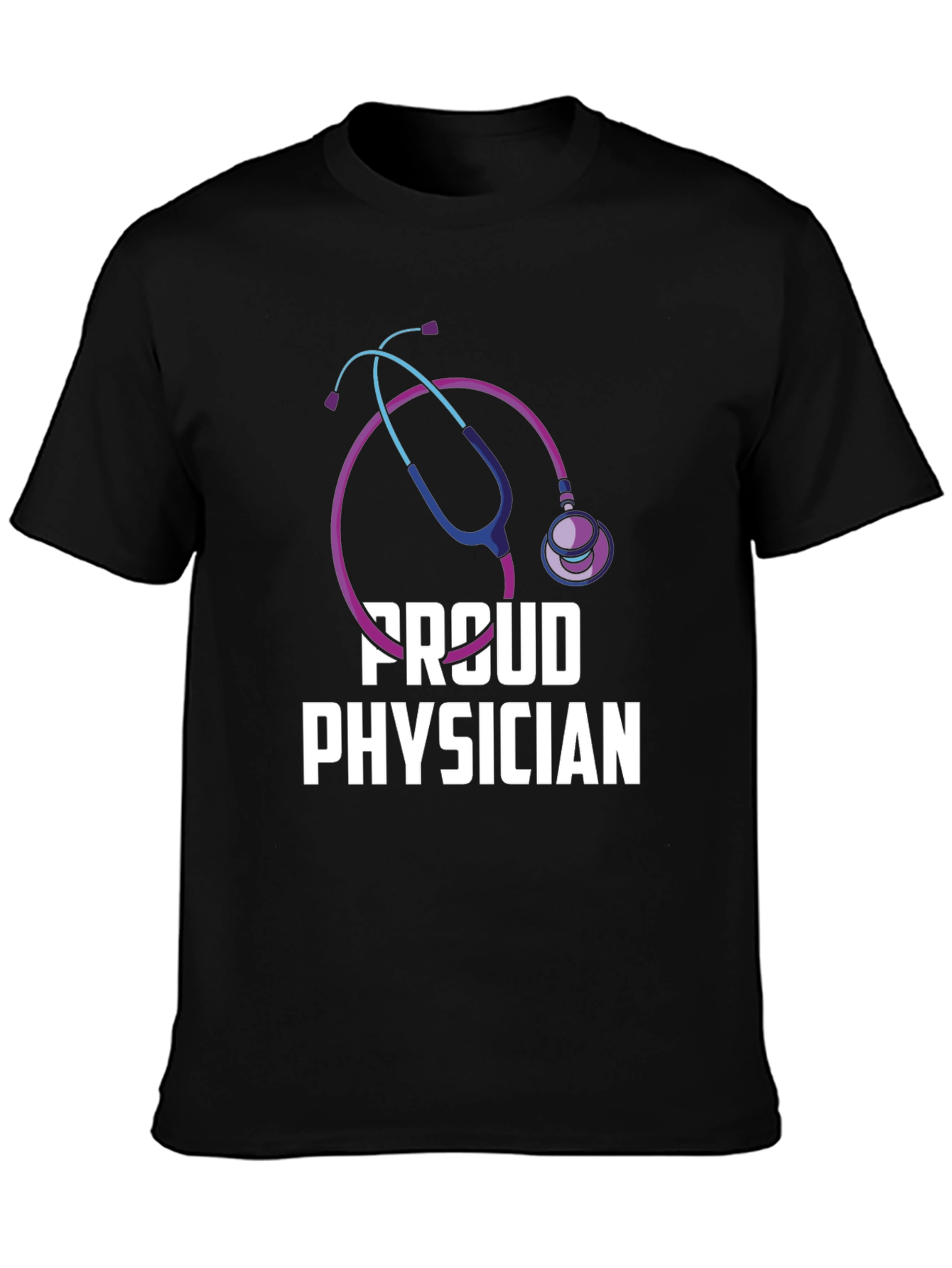 Proud Physician Black T-Shirt