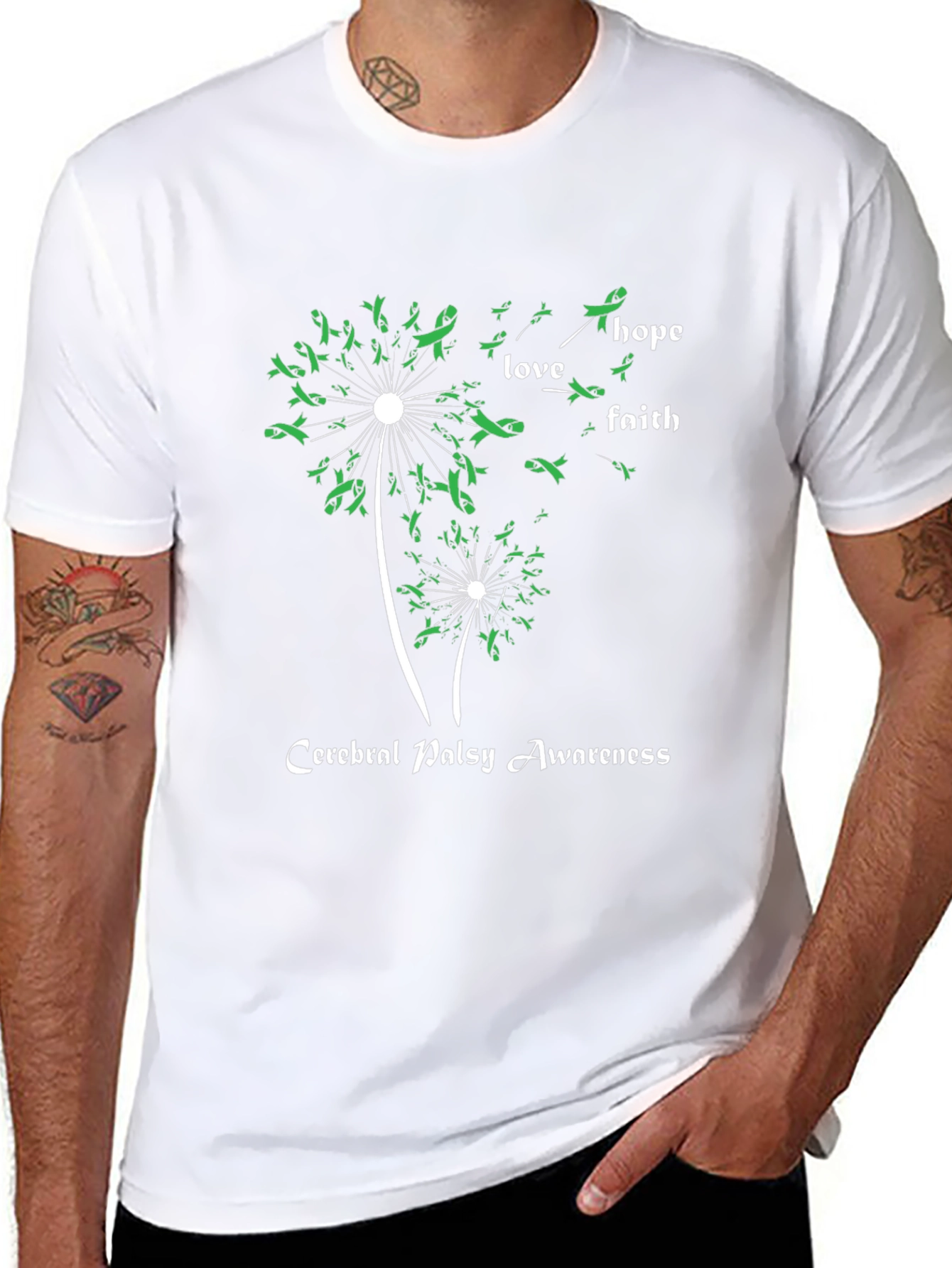 Cerebral Palsy Awareness Ribbon Dandelion T-Shirt