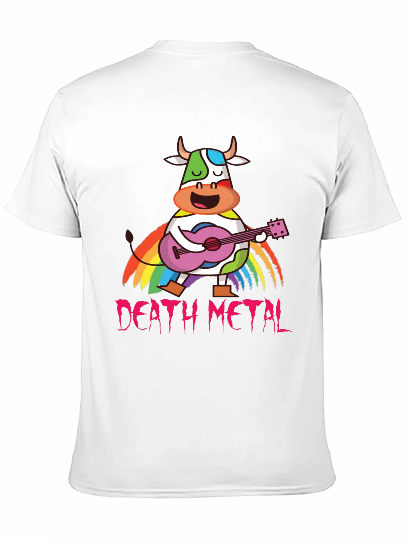 Death Metal Rainbow Cow T-Shirt