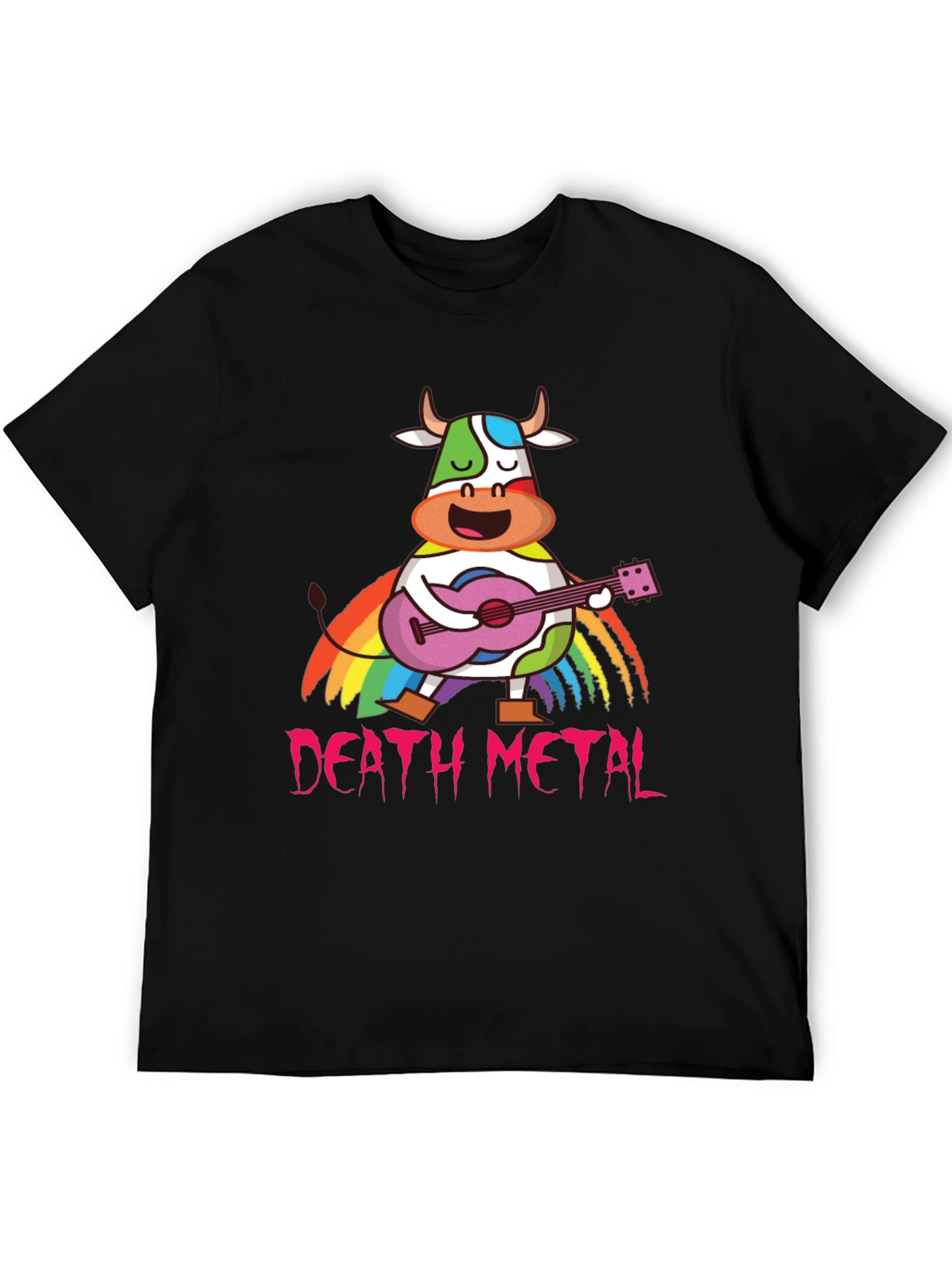 Death Metal Rainbow Cow T-Shirt