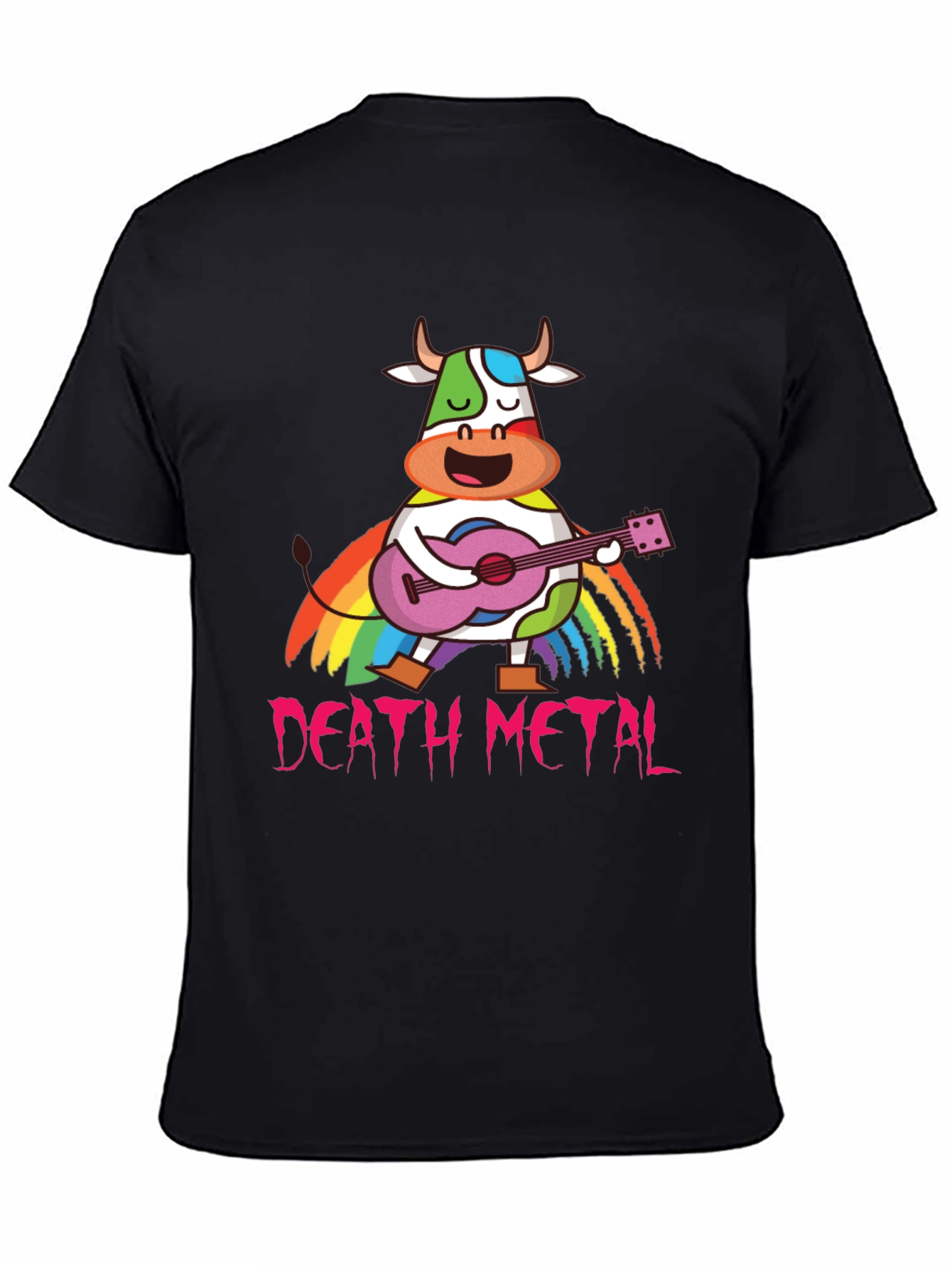 Death Metal Rainbow Cow T-Shirt