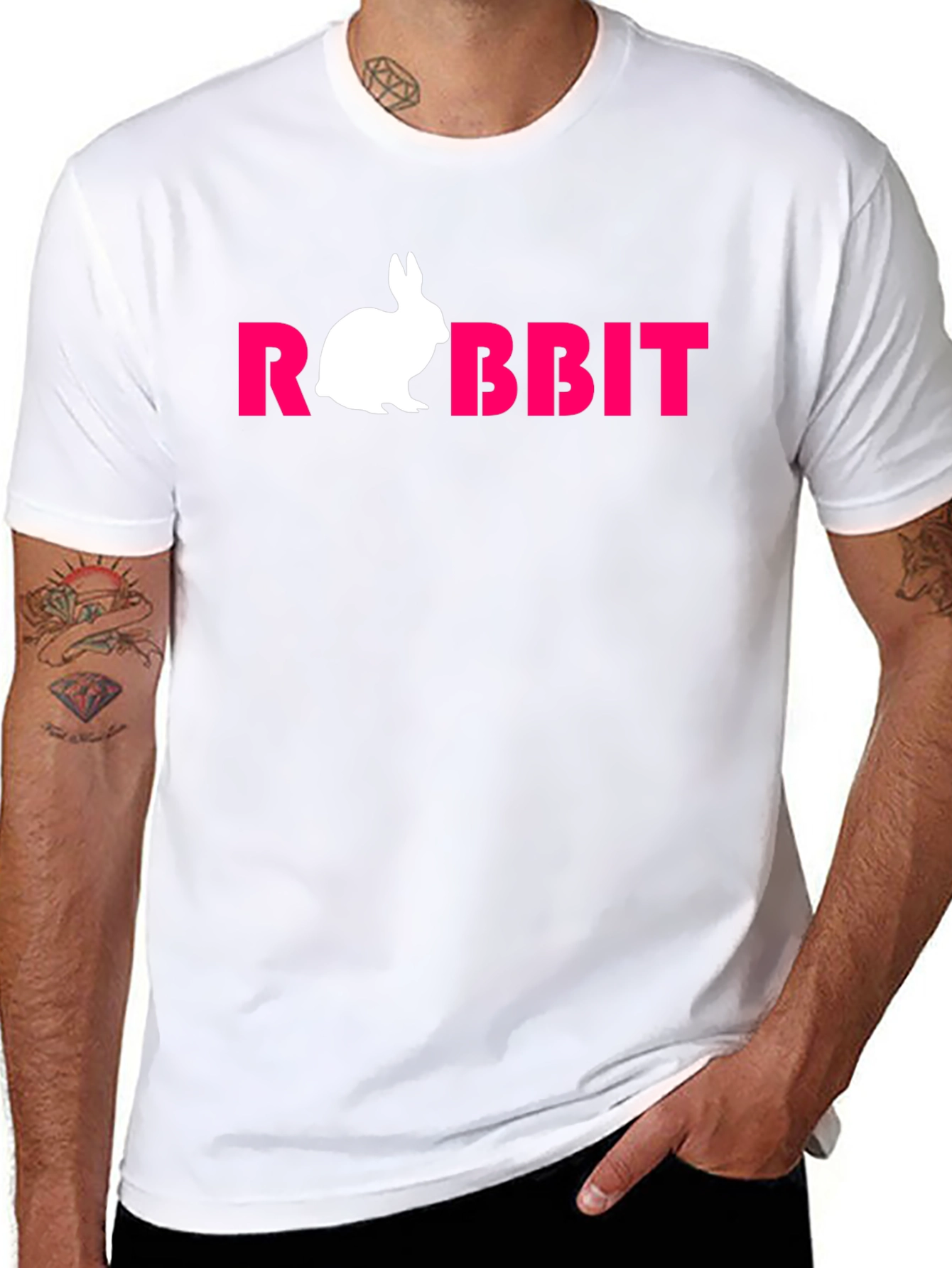 Rabbit Graphic T-Shirt - Soft Cotton Tee