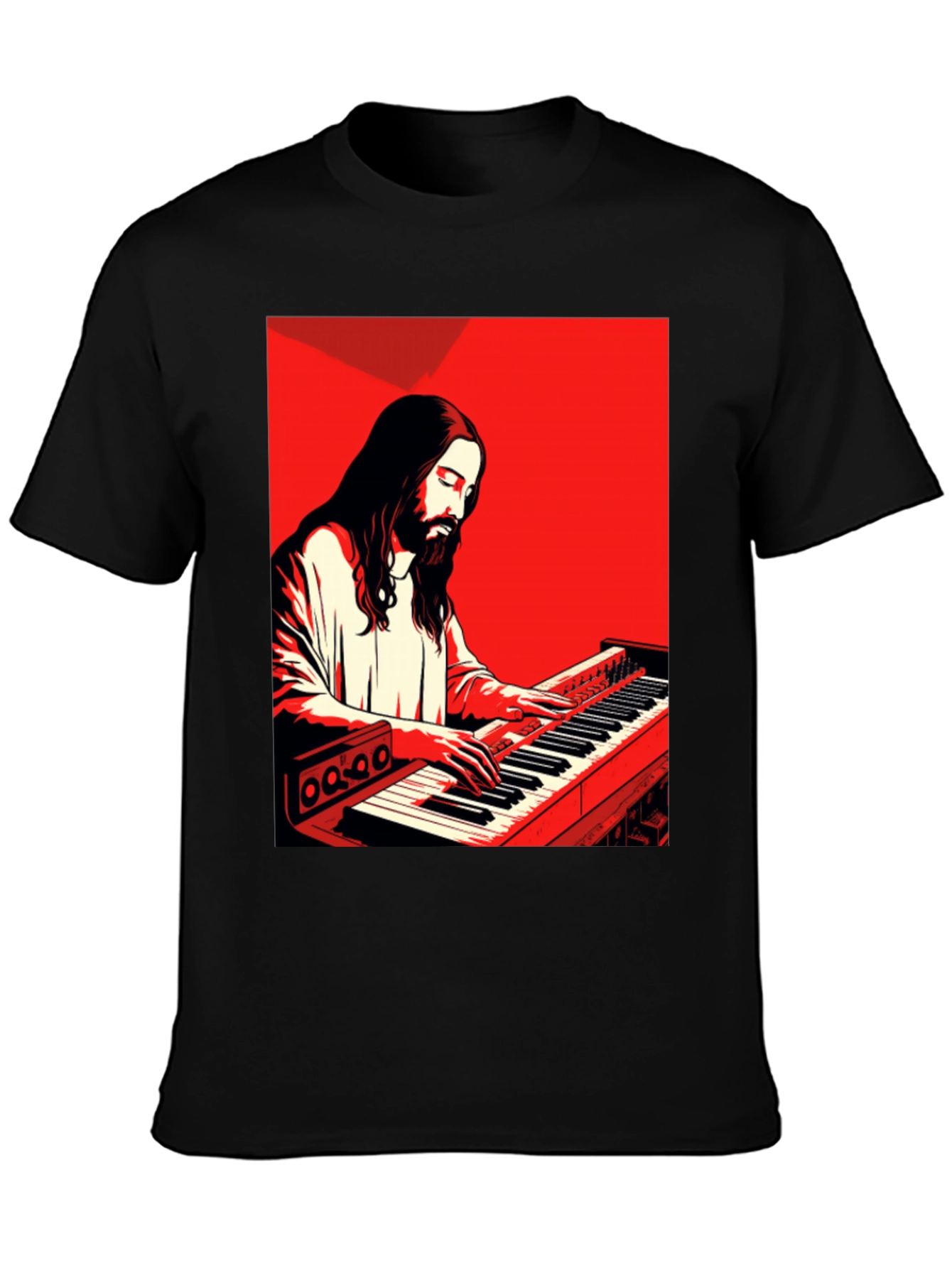 Jesus Playing Piano T-Shirt