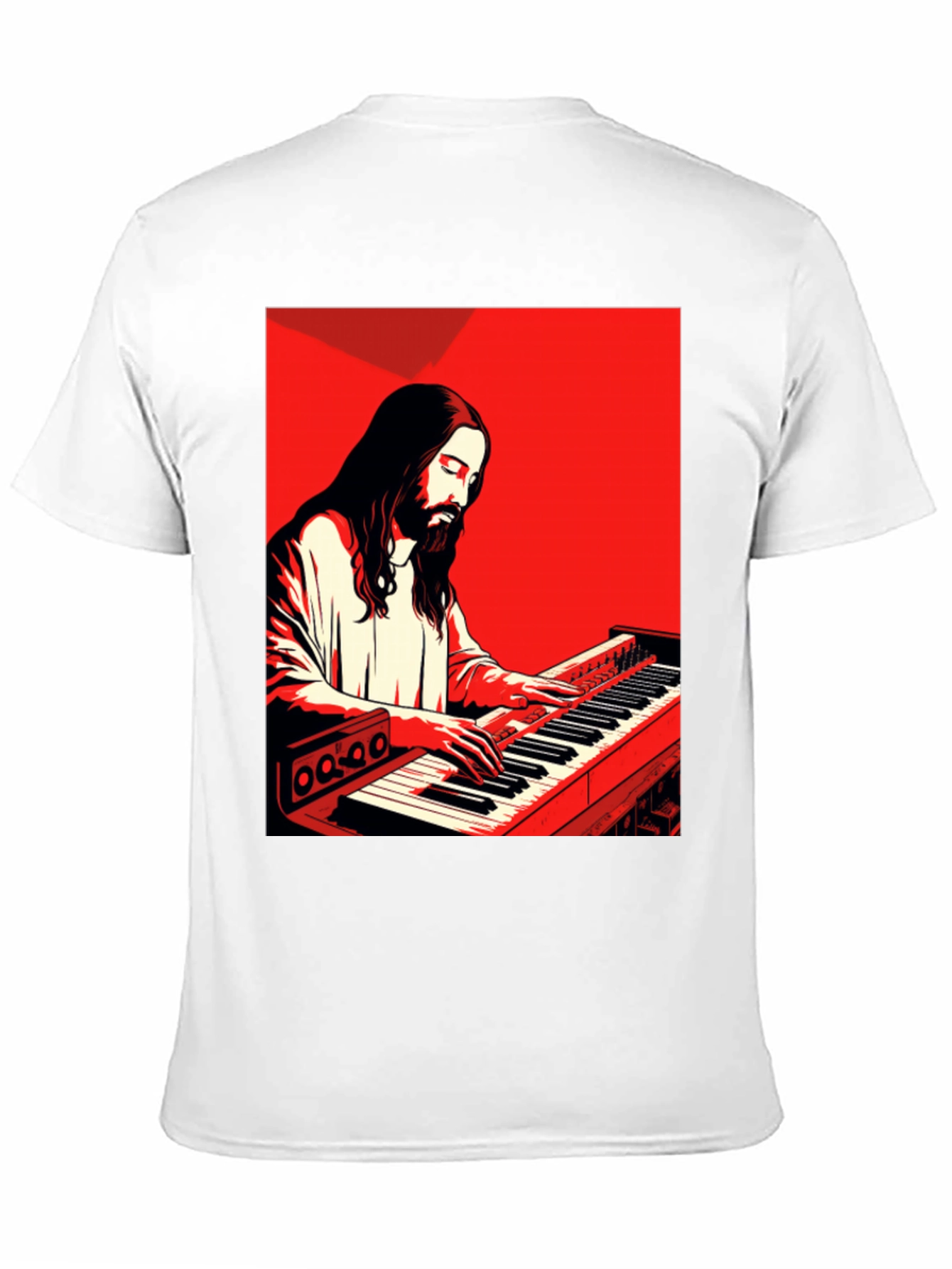 Jesus Playing Piano T-Shirt
