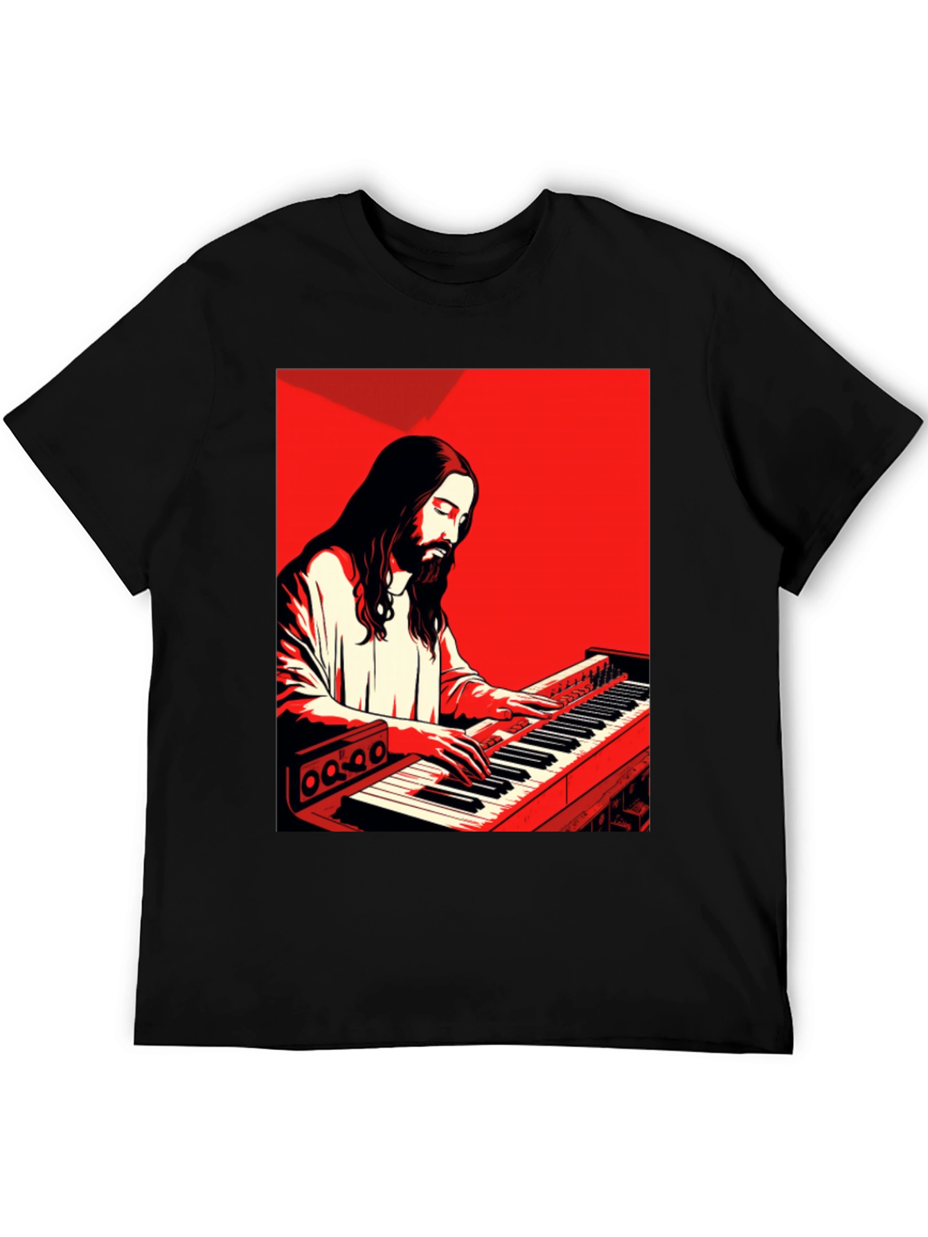Jesus Playing Piano T-Shirt