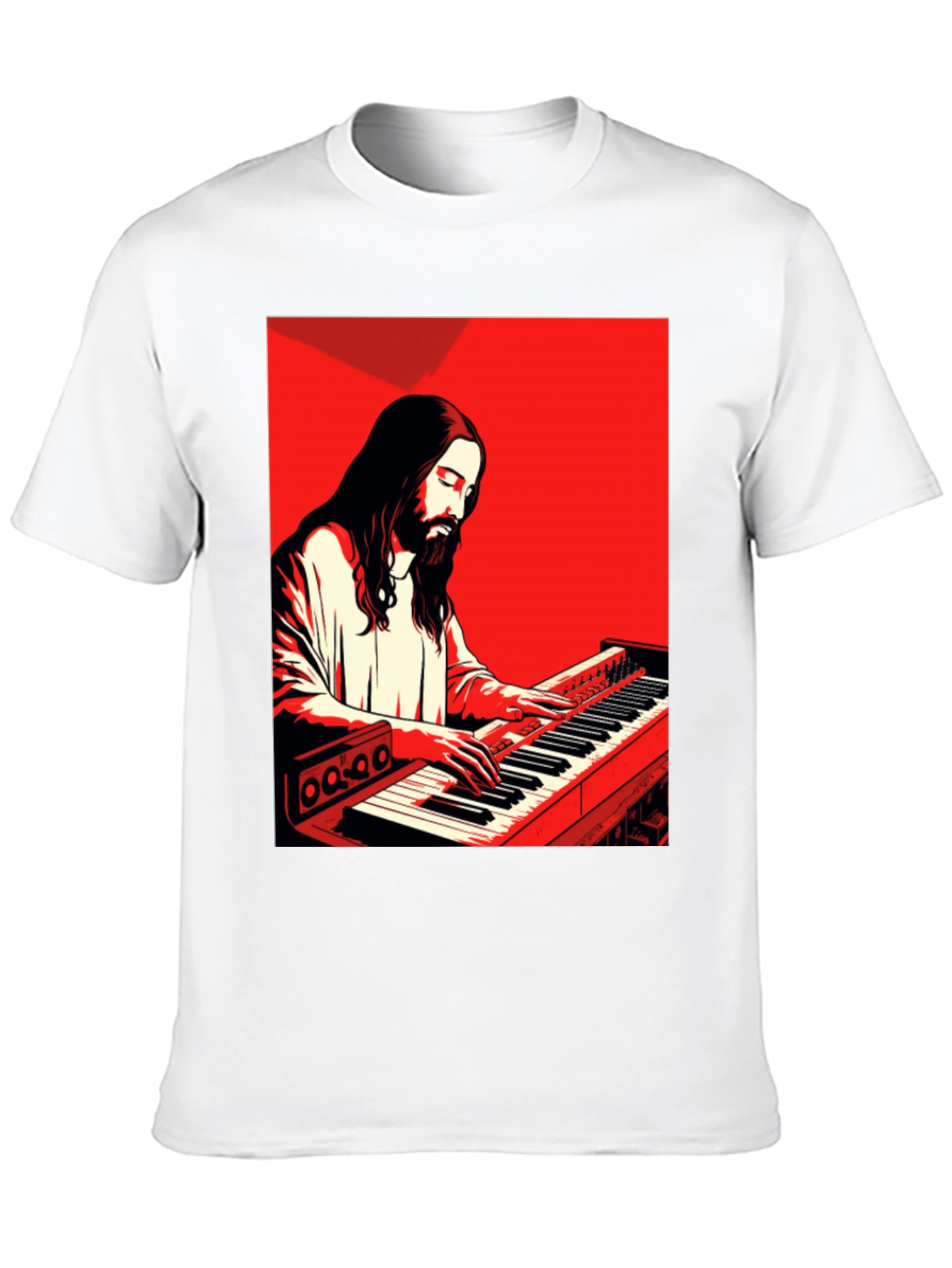 Jesus Playing Piano T-Shirt