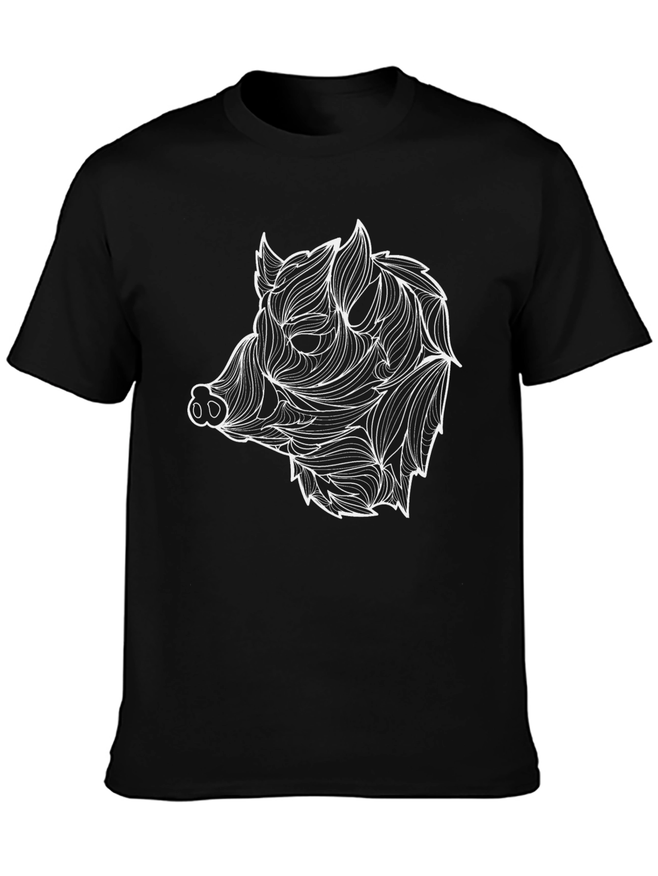 Boar Head Graphic Tee - Mens Black T-Shirt
