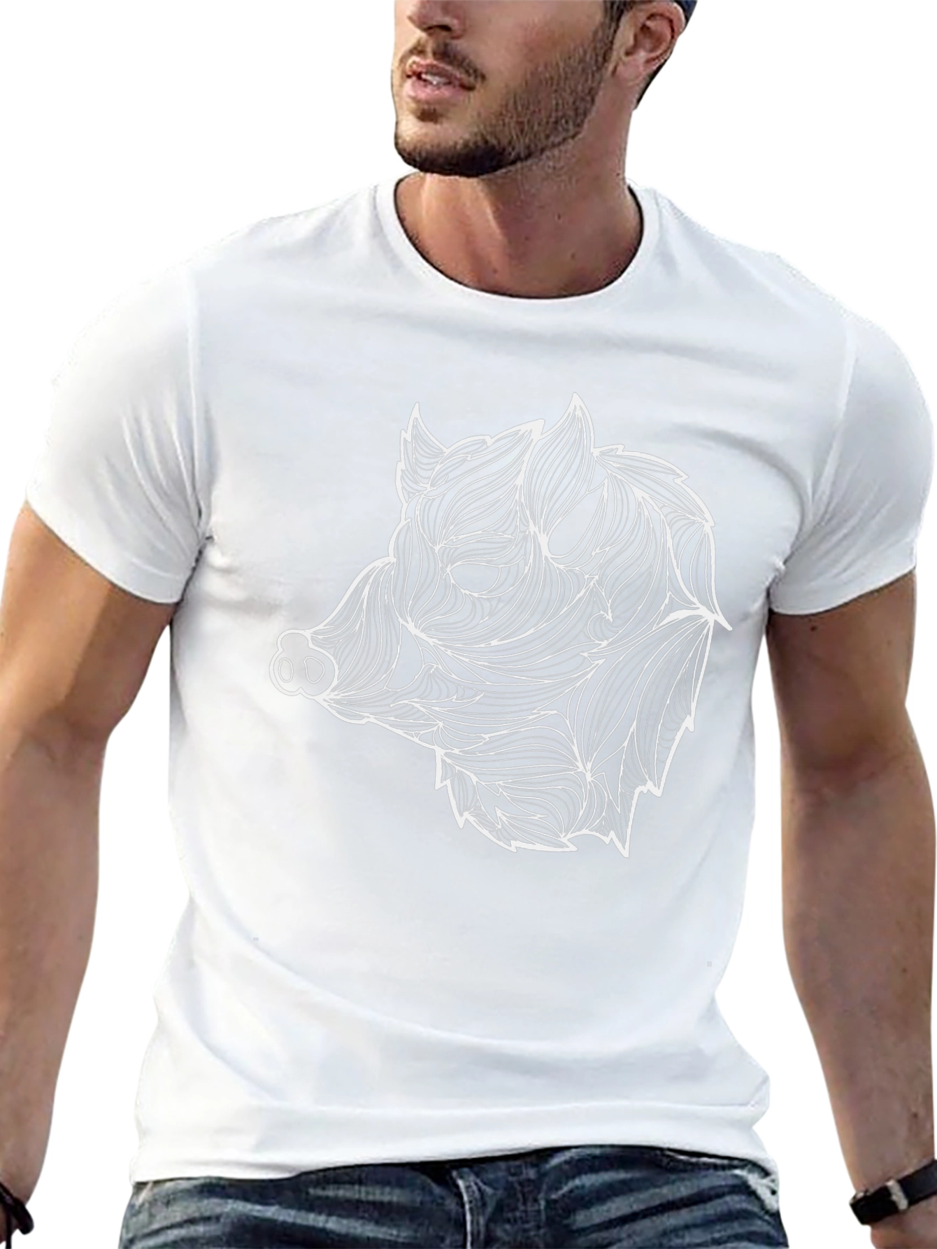 Boar Head Graphic Tee - Mens Black T-Shirt