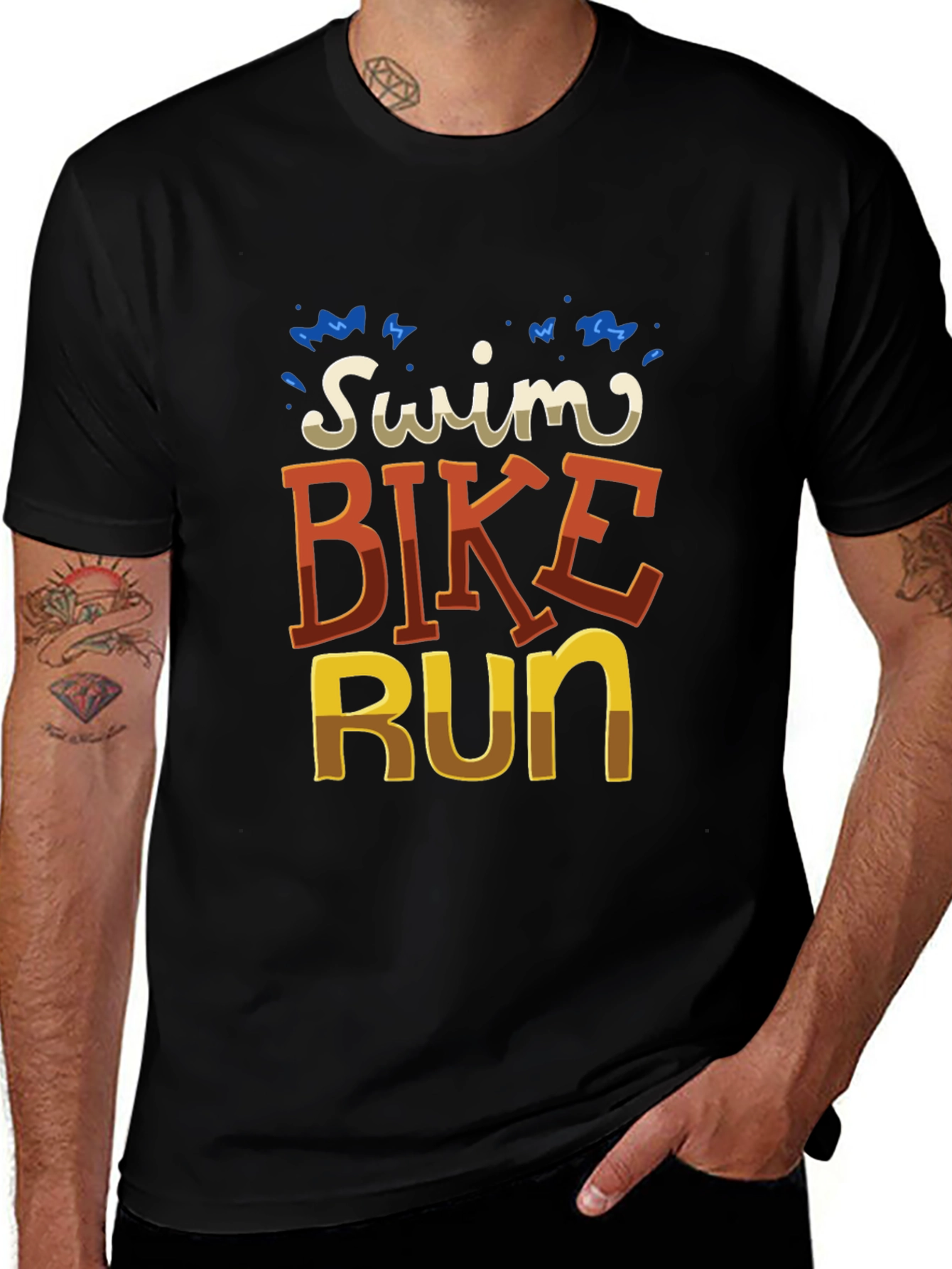 Triathlon T-Shirt: Swim Bike Run Tee for Athletes