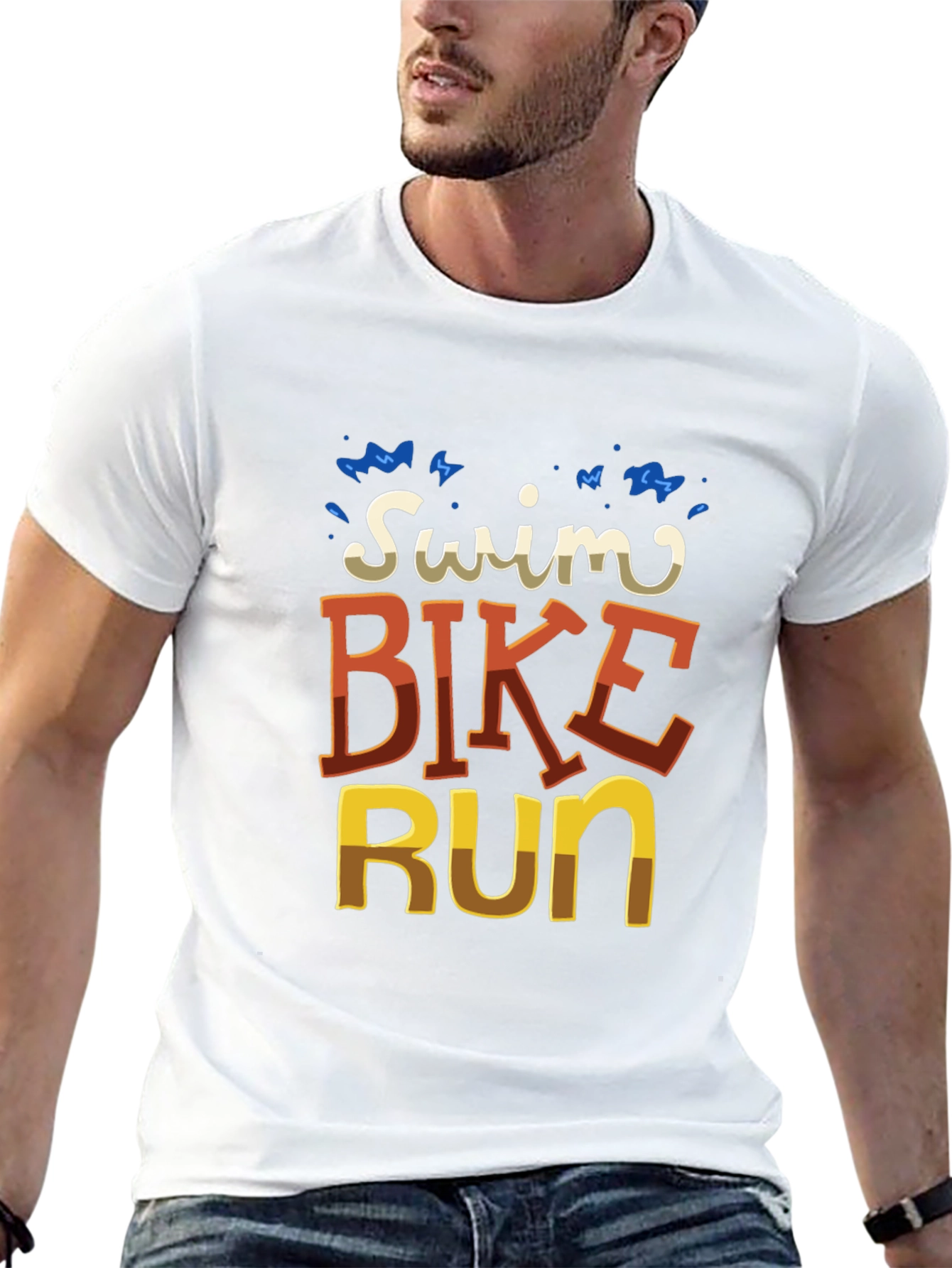 Triathlon T-Shirt: Swim Bike Run Tee for Athletes