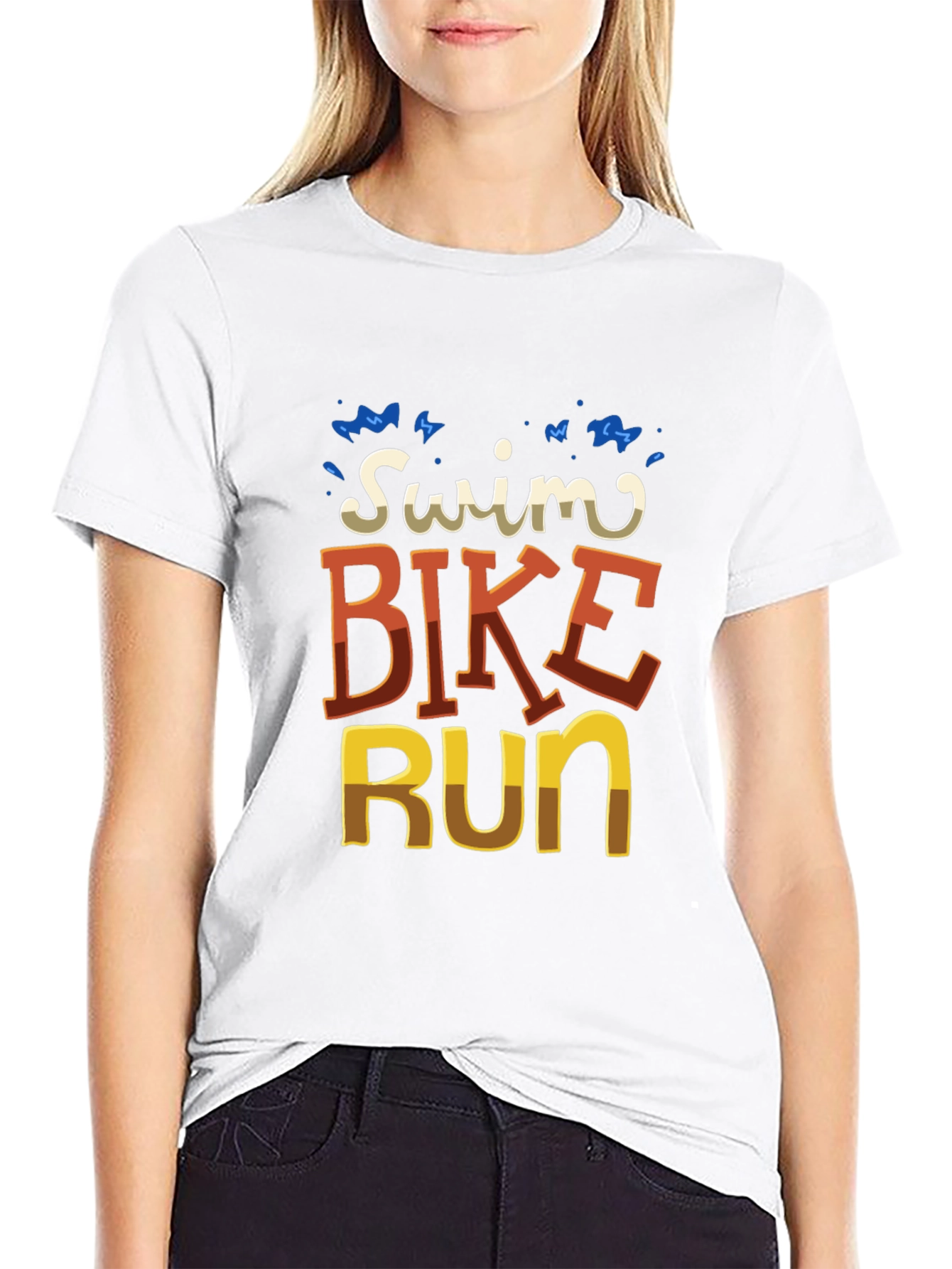 Triathlon T-Shirt: Swim Bike Run Tee for Athletes