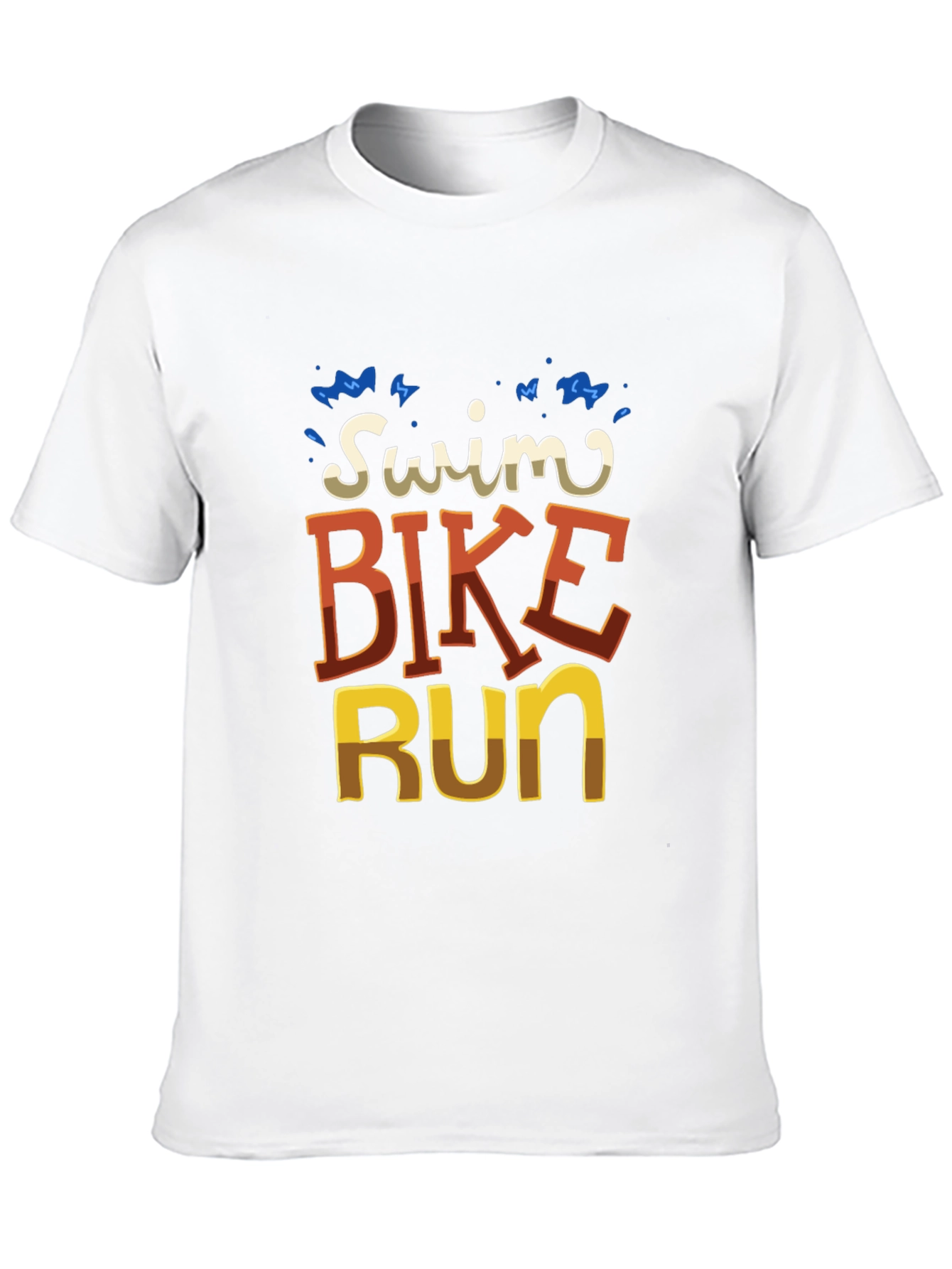 Triathlon T-Shirt: Swim Bike Run Tee for Athletes