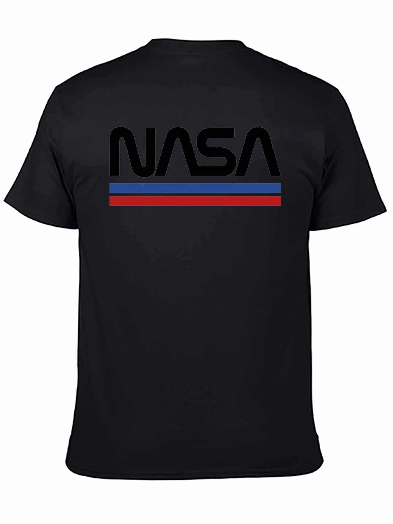 Retro NASA Graphic T-Shirt - Black
