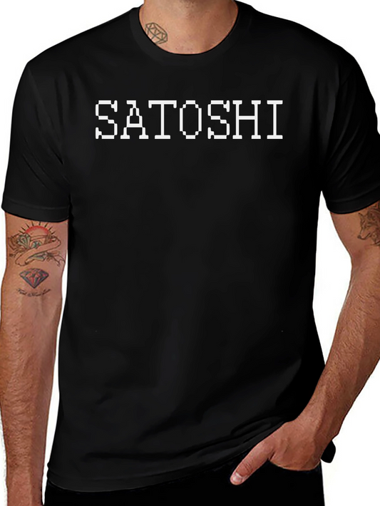 Satoshi Black Graphic Tee - Crypto Enthusiast Style