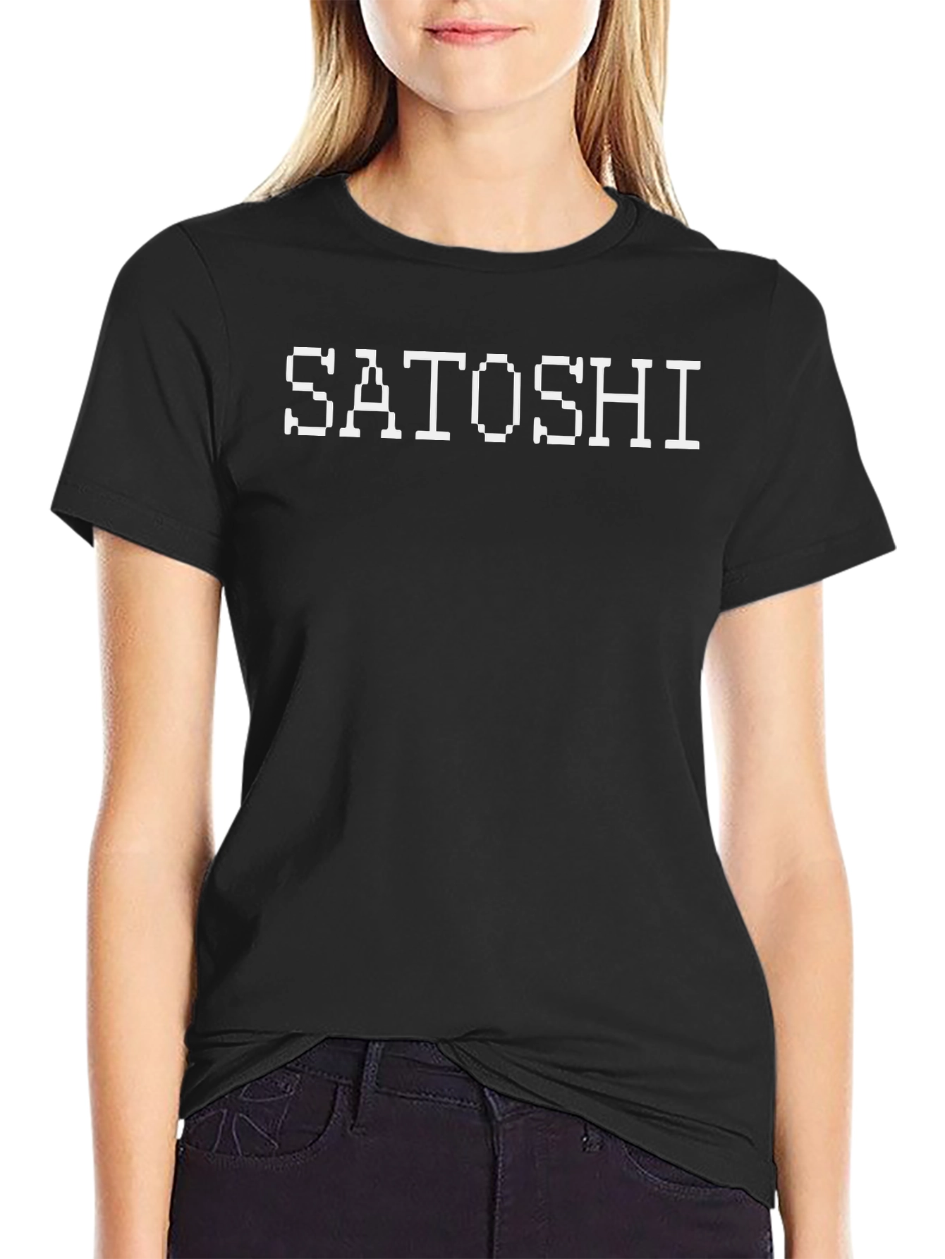 Satoshi Black Graphic Tee - Crypto Enthusiast Style