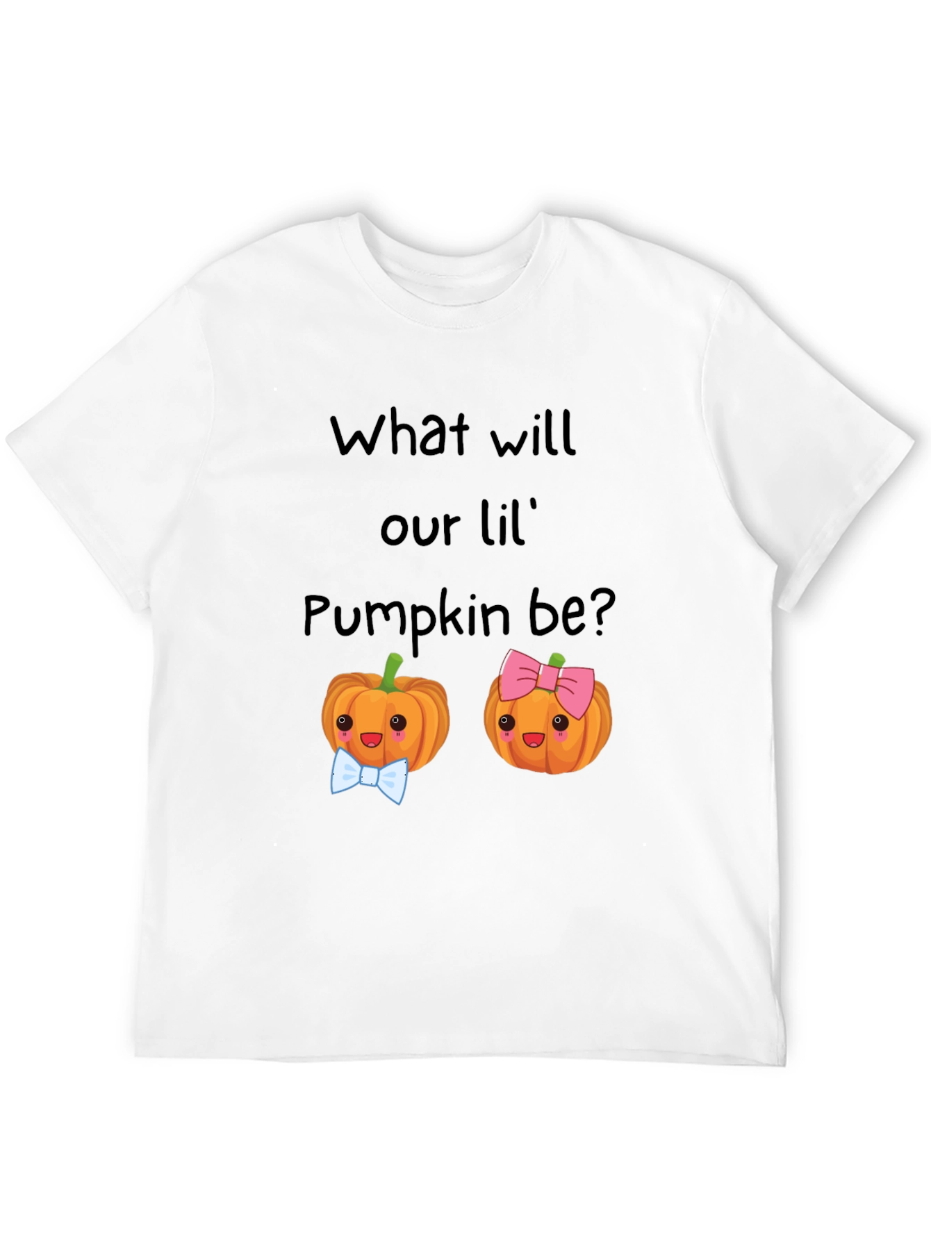 Pumpkin Gender Reveal T-Shirt - Lil Pumpkin Be?