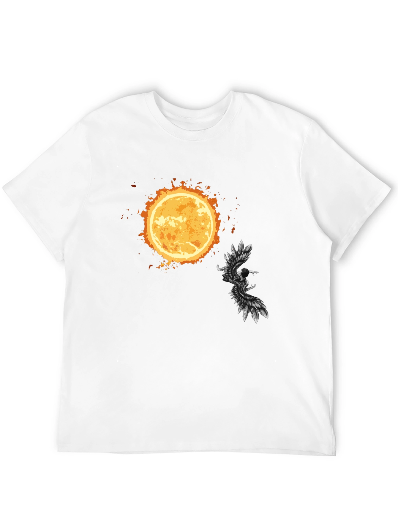 Phoenix Sun Graphic Tee - Stylish Black T-Shirt