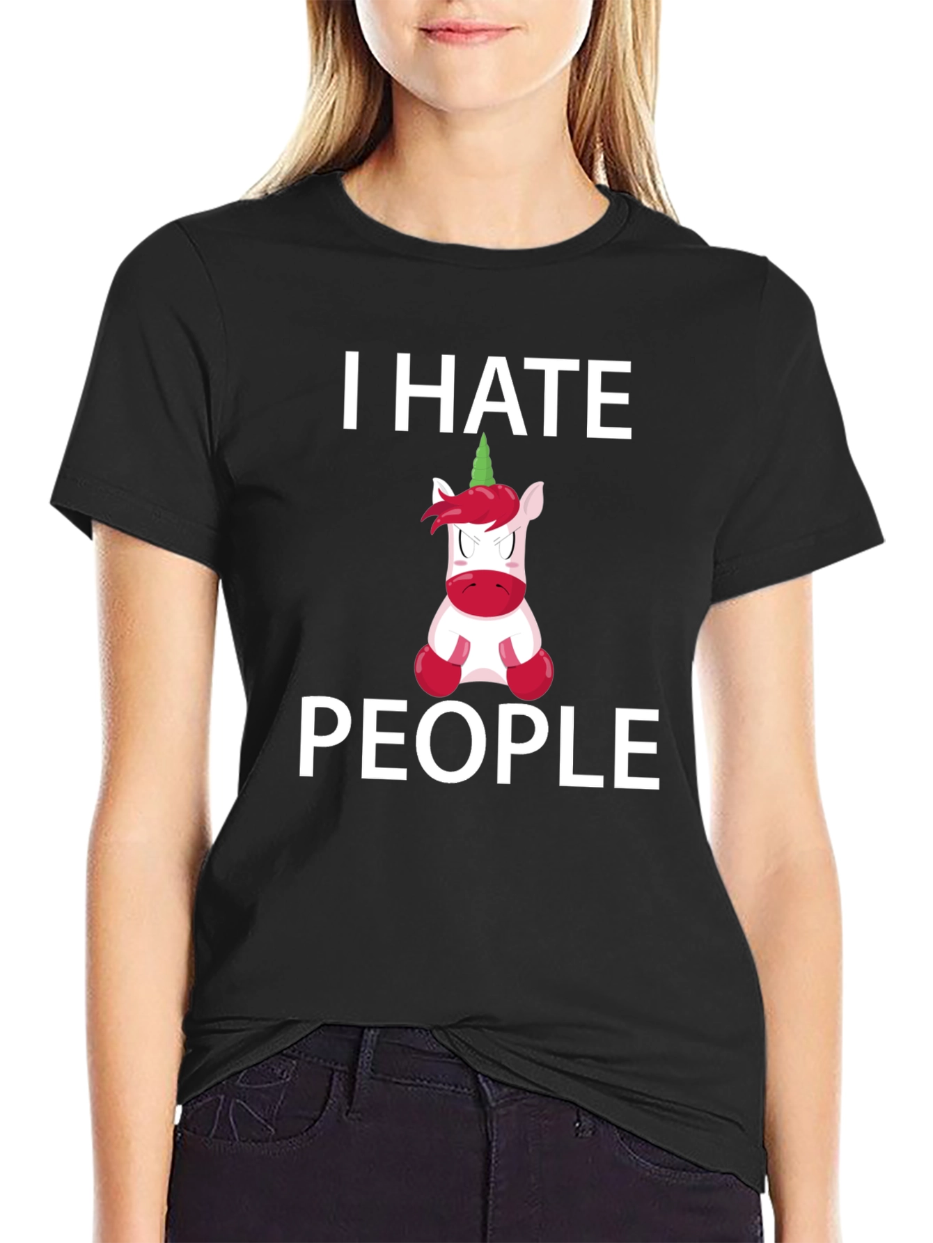 I Hate People Unicorn Graphic Tee