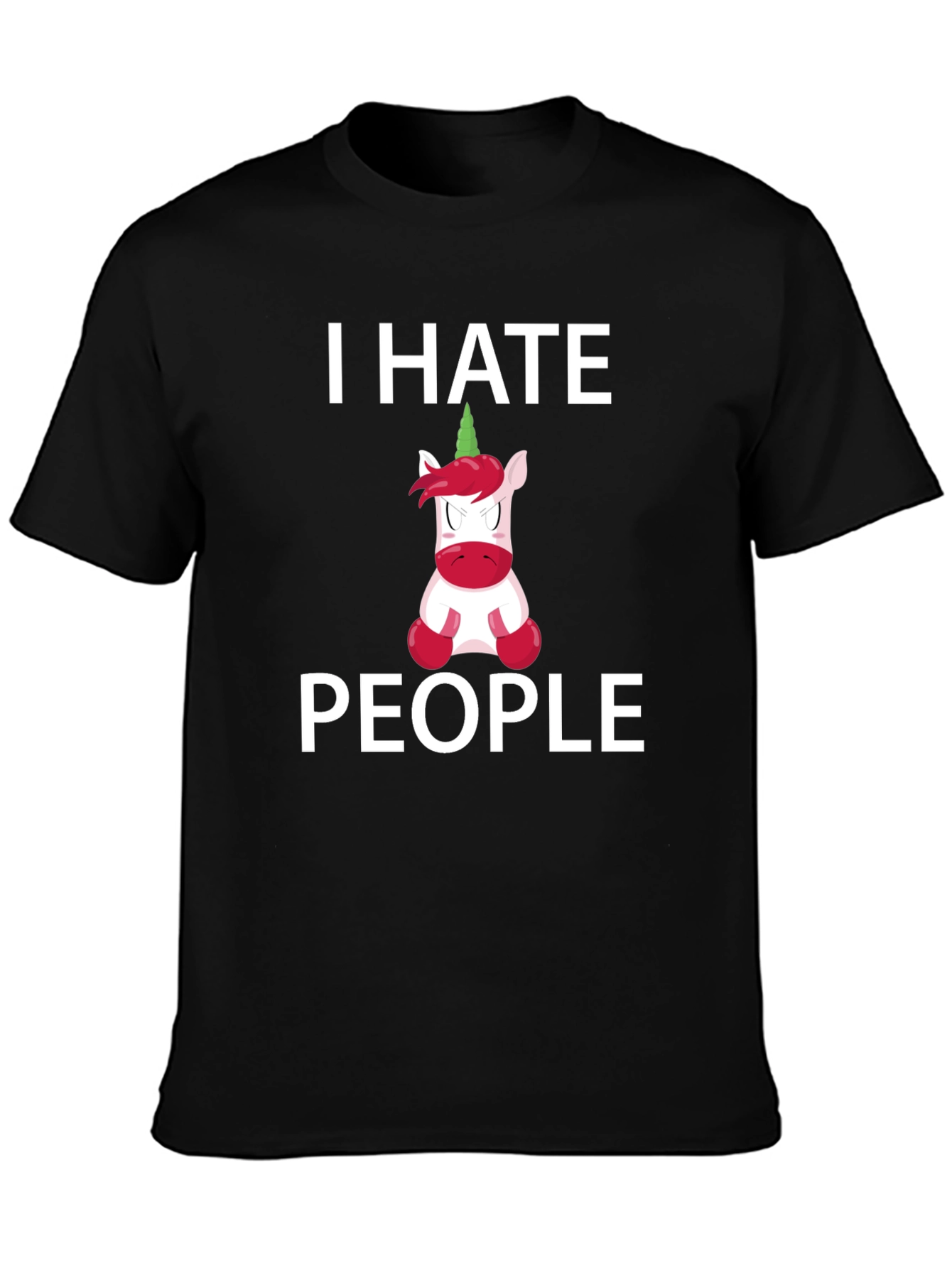 I Hate People Unicorn Graphic Tee