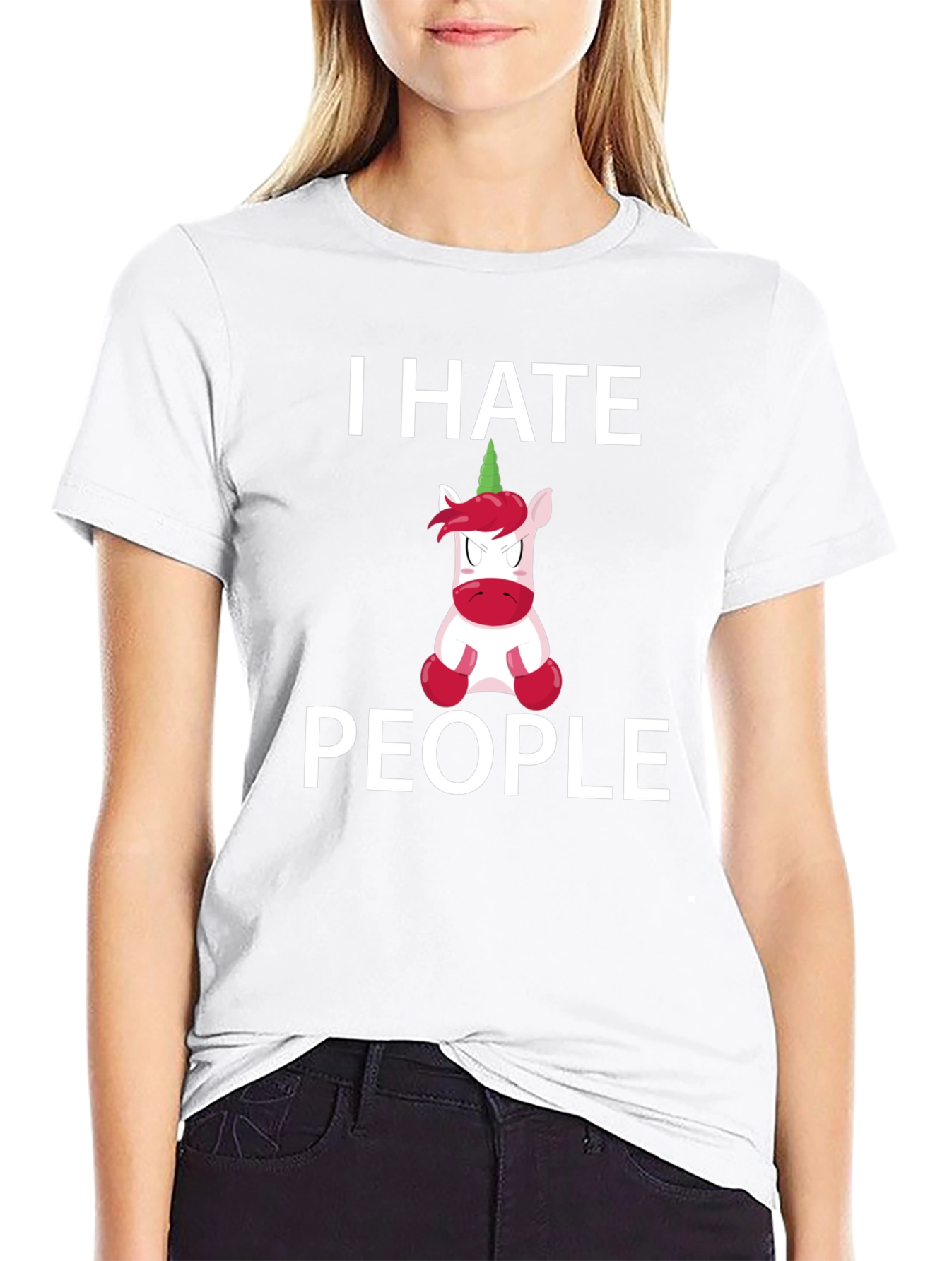 I Hate People Unicorn Graphic Tee