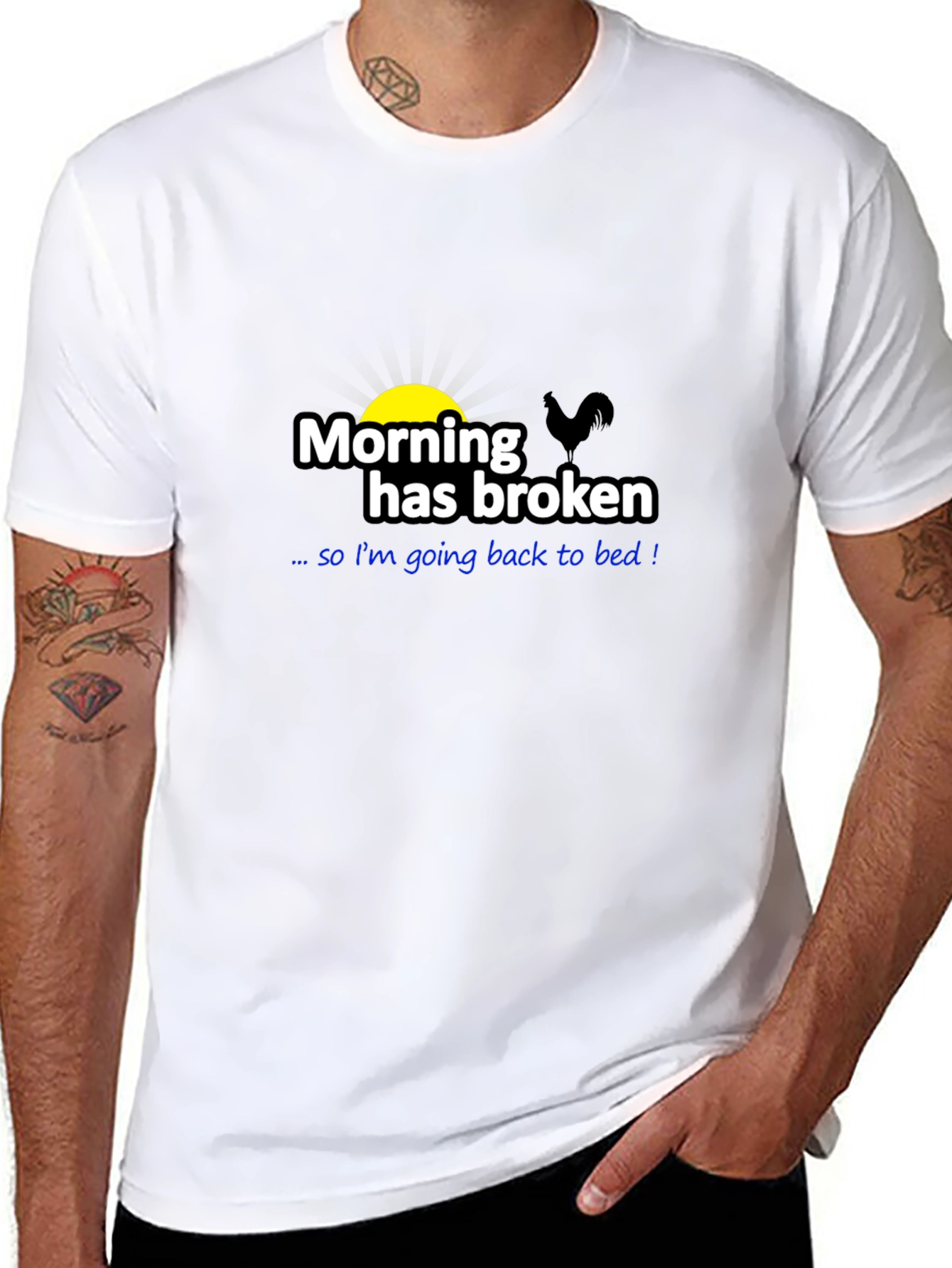 Funny Morning Has Broken Graphic T-Shirt