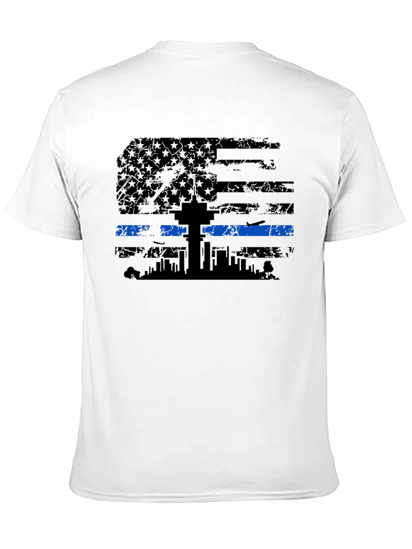 Thin Blue Line Flag T-Shirt