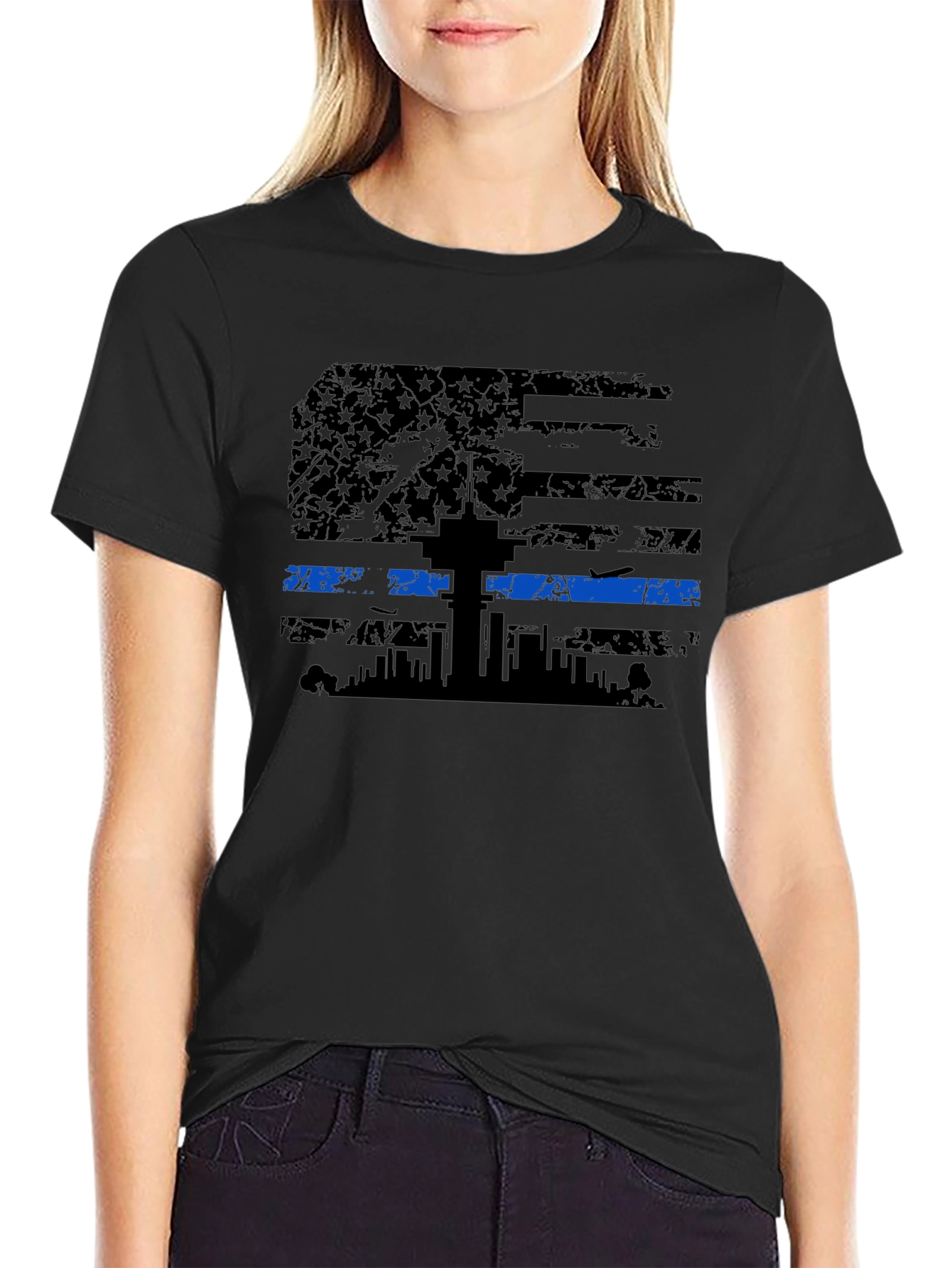 Thin Blue Line Flag T-Shirt