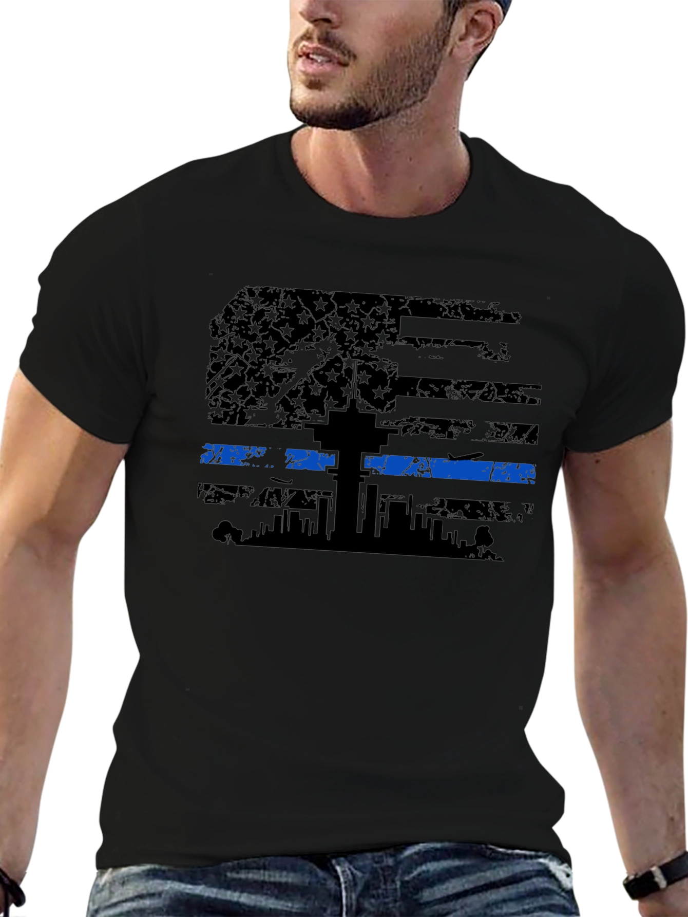 Thin Blue Line Flag T-Shirt
