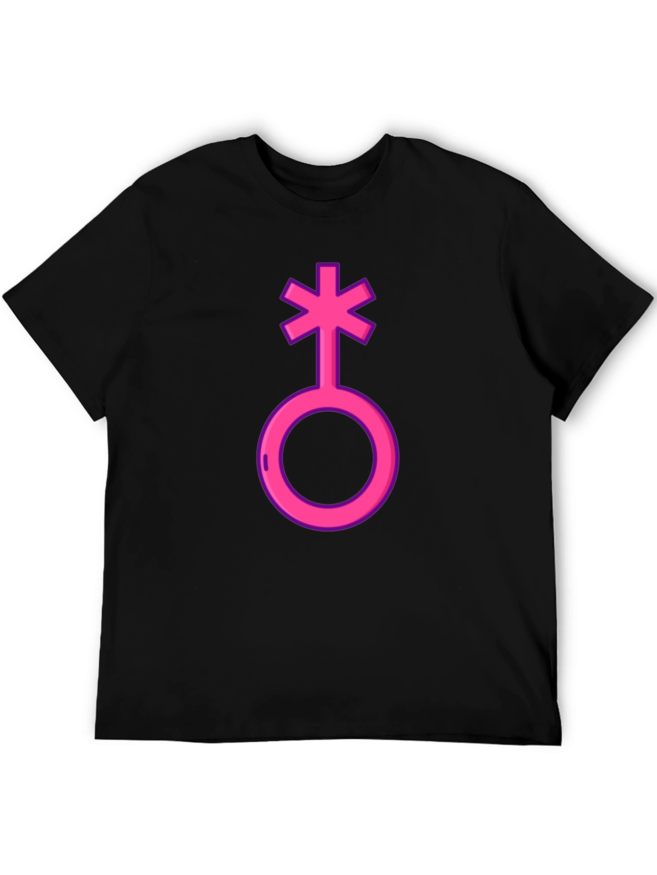 Genderqueer Symbol T-Shirt - Black