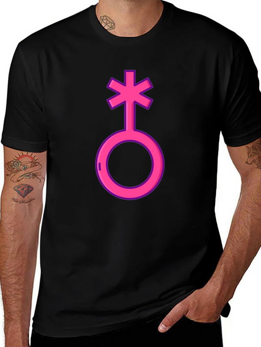 Genderqueer Symbol T-Shirt - Black