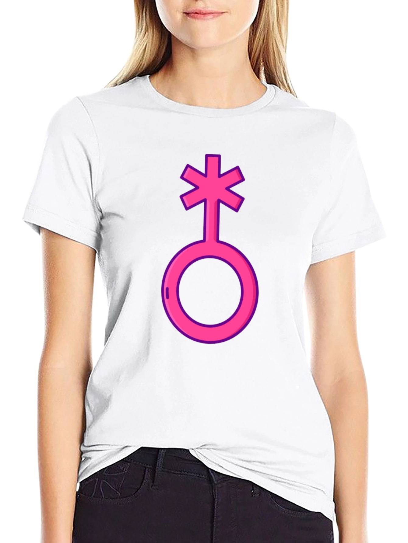 Genderqueer Symbol T-Shirt - Black