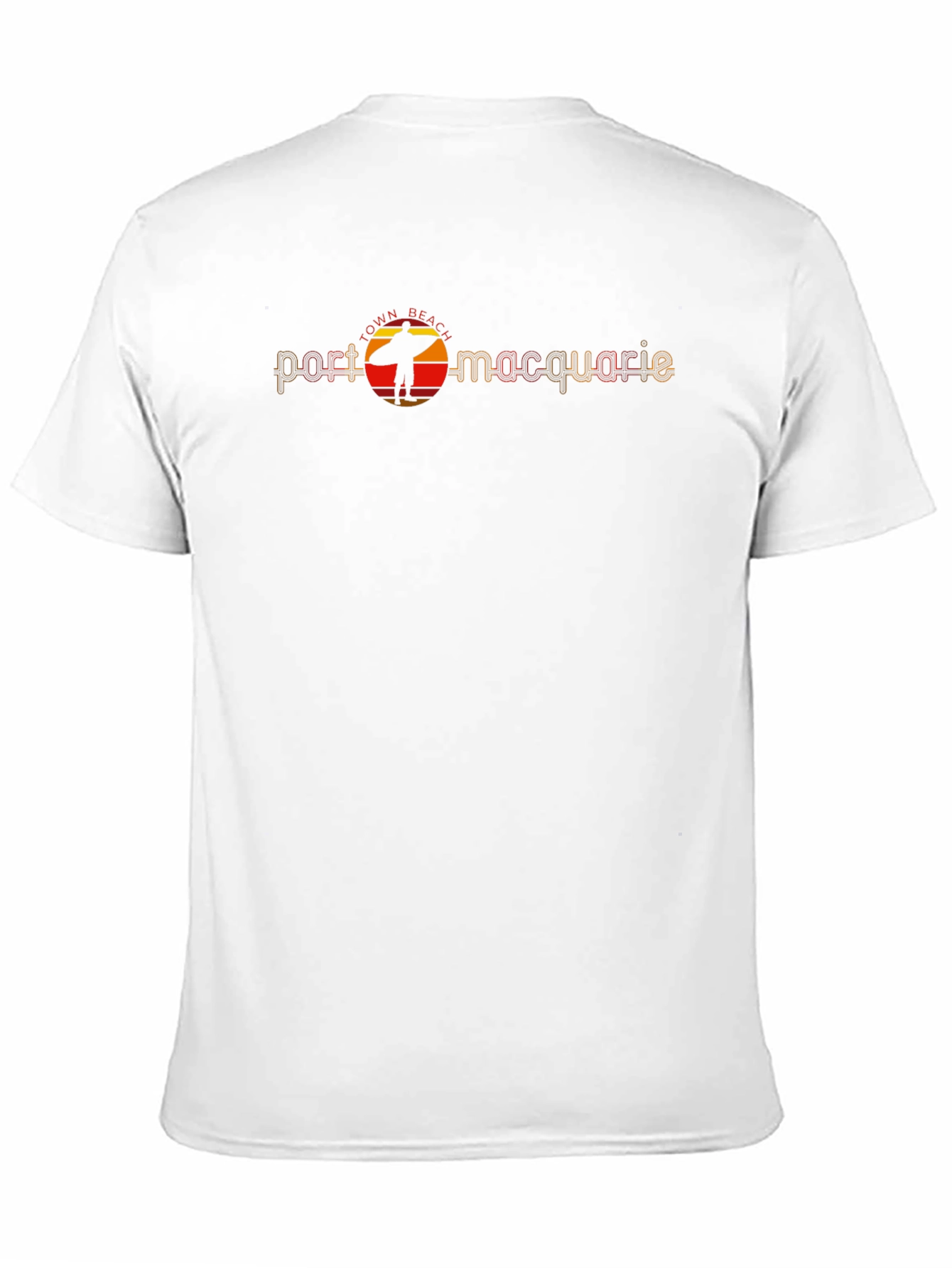 Port Macquarie Surfer Graphic Black T-Shirt
