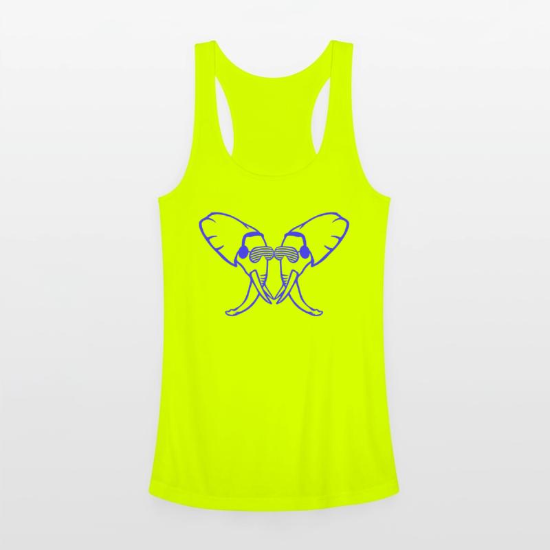 2 DJ Elephant Heads Sunglasses Face Team Friends