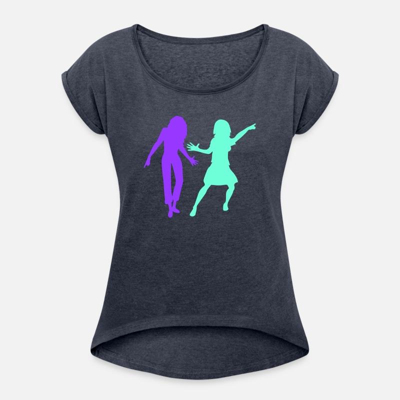 2 Party Women Couple Two Dance Friends Silhouette
