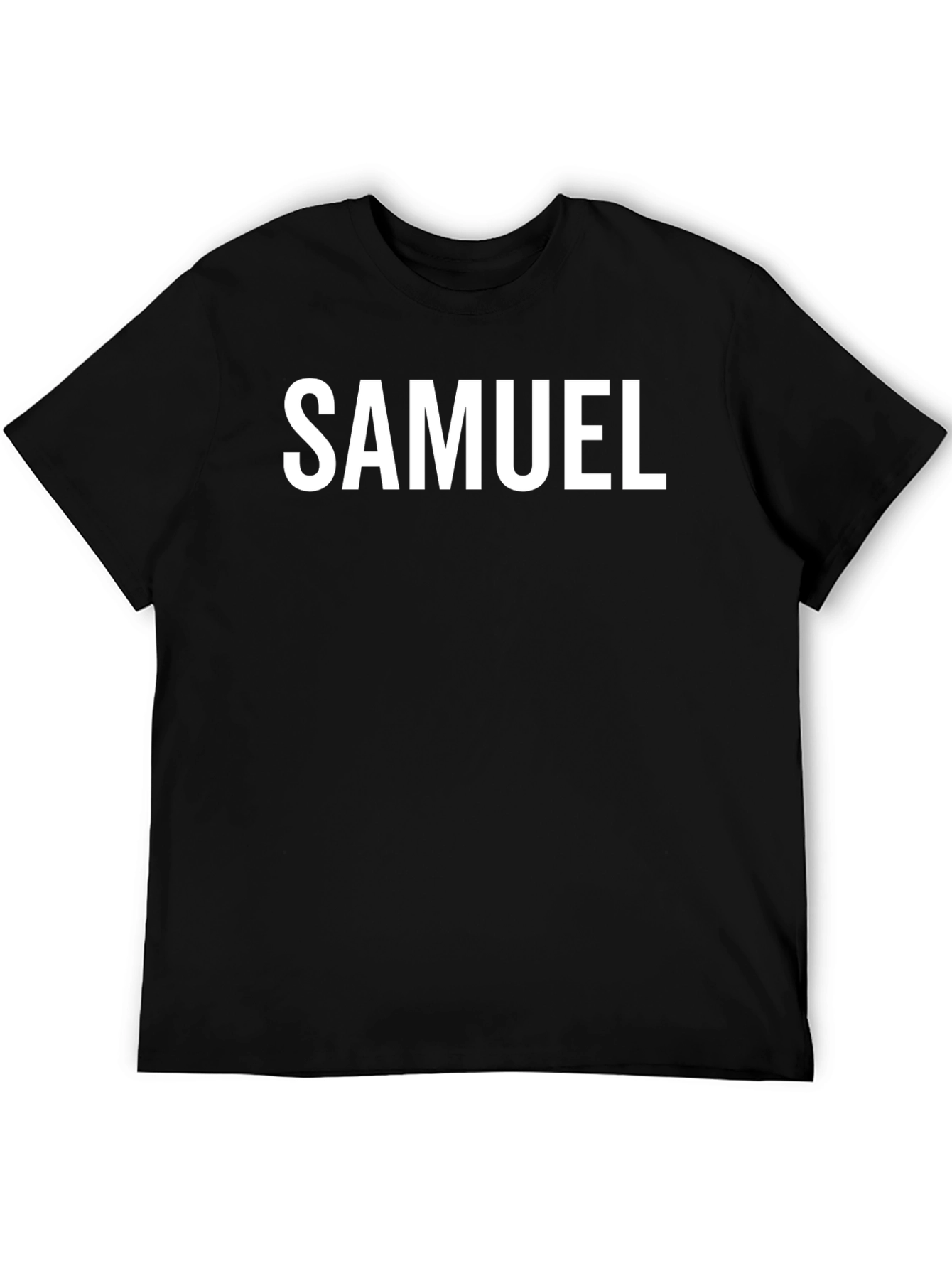Personalized SAMUEL Black T-Shirt