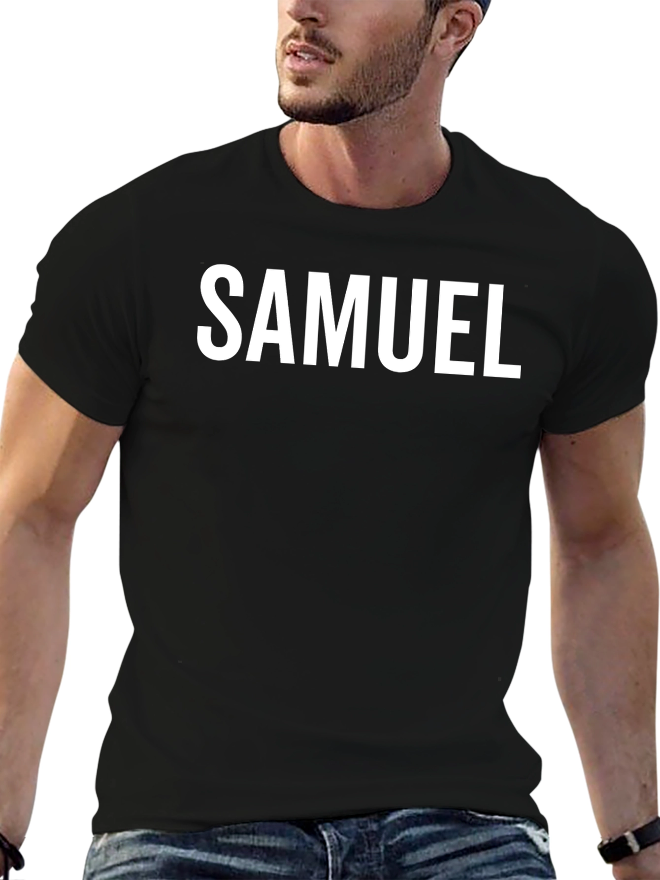 Personalized SAMUEL Black T-Shirt