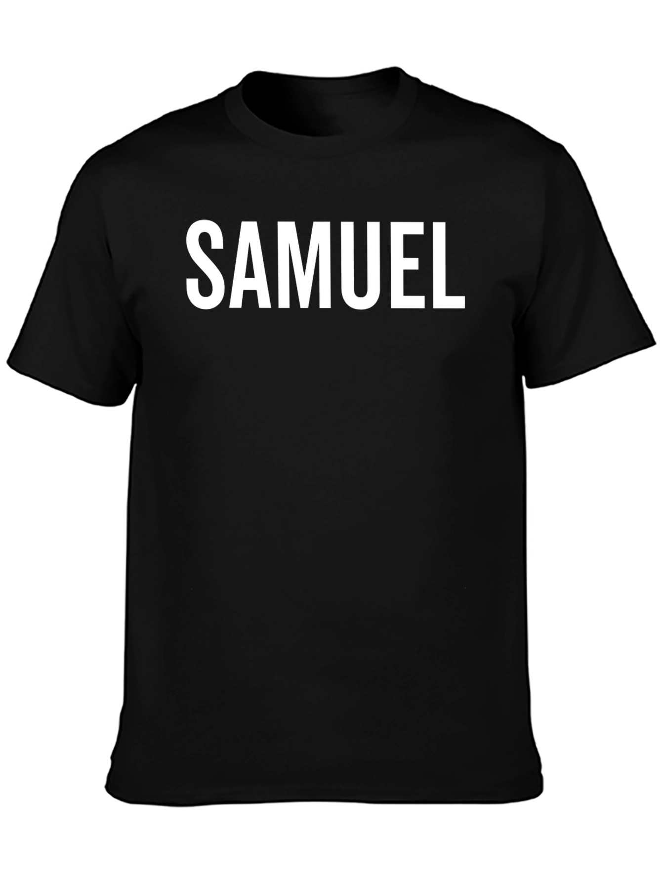 Personalized SAMUEL Black T-Shirt
