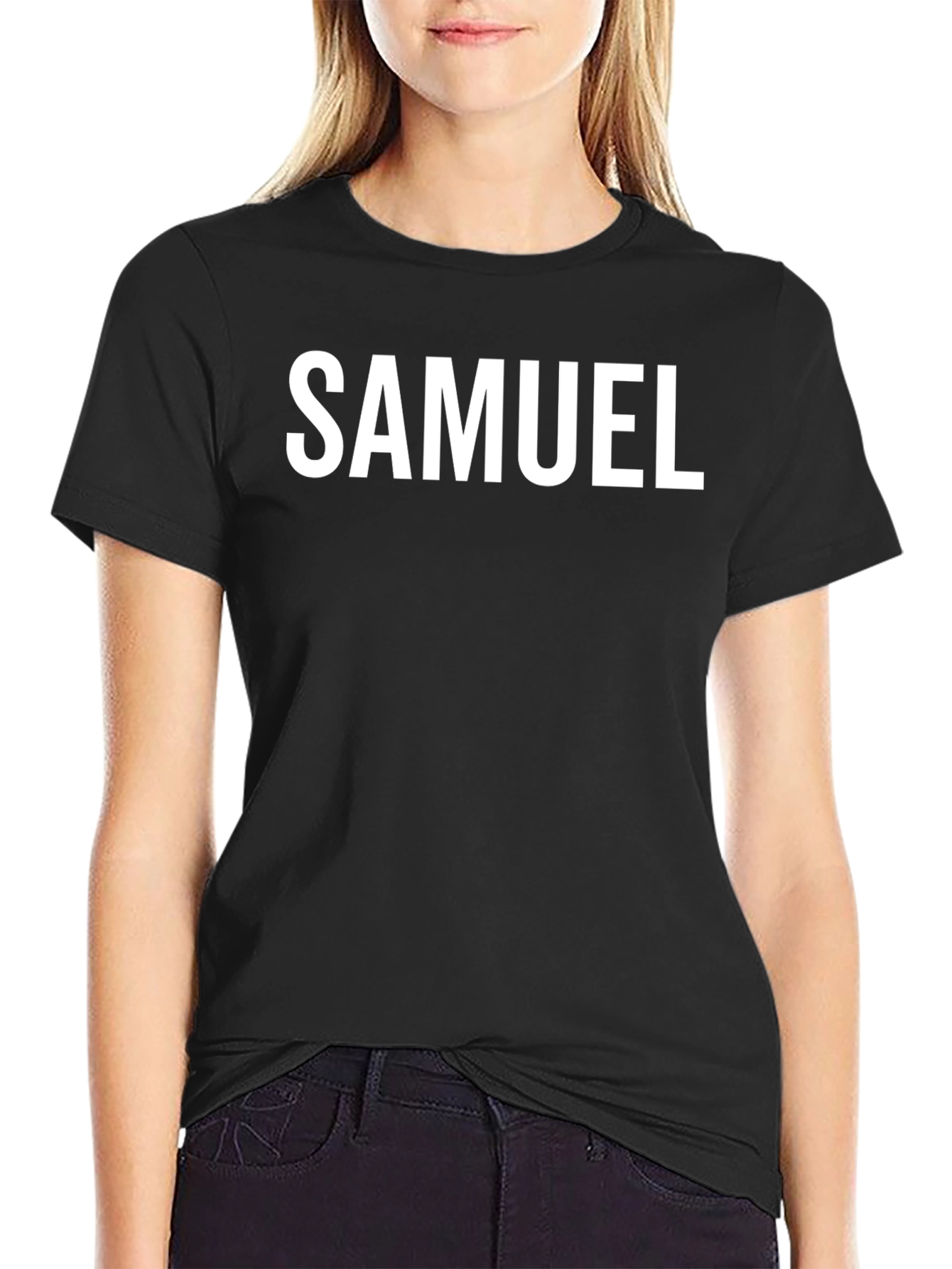 Personalized SAMUEL Black T-Shirt