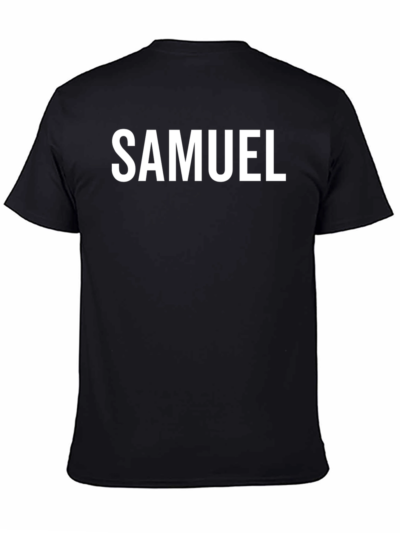 Personalized SAMUEL Black T-Shirt