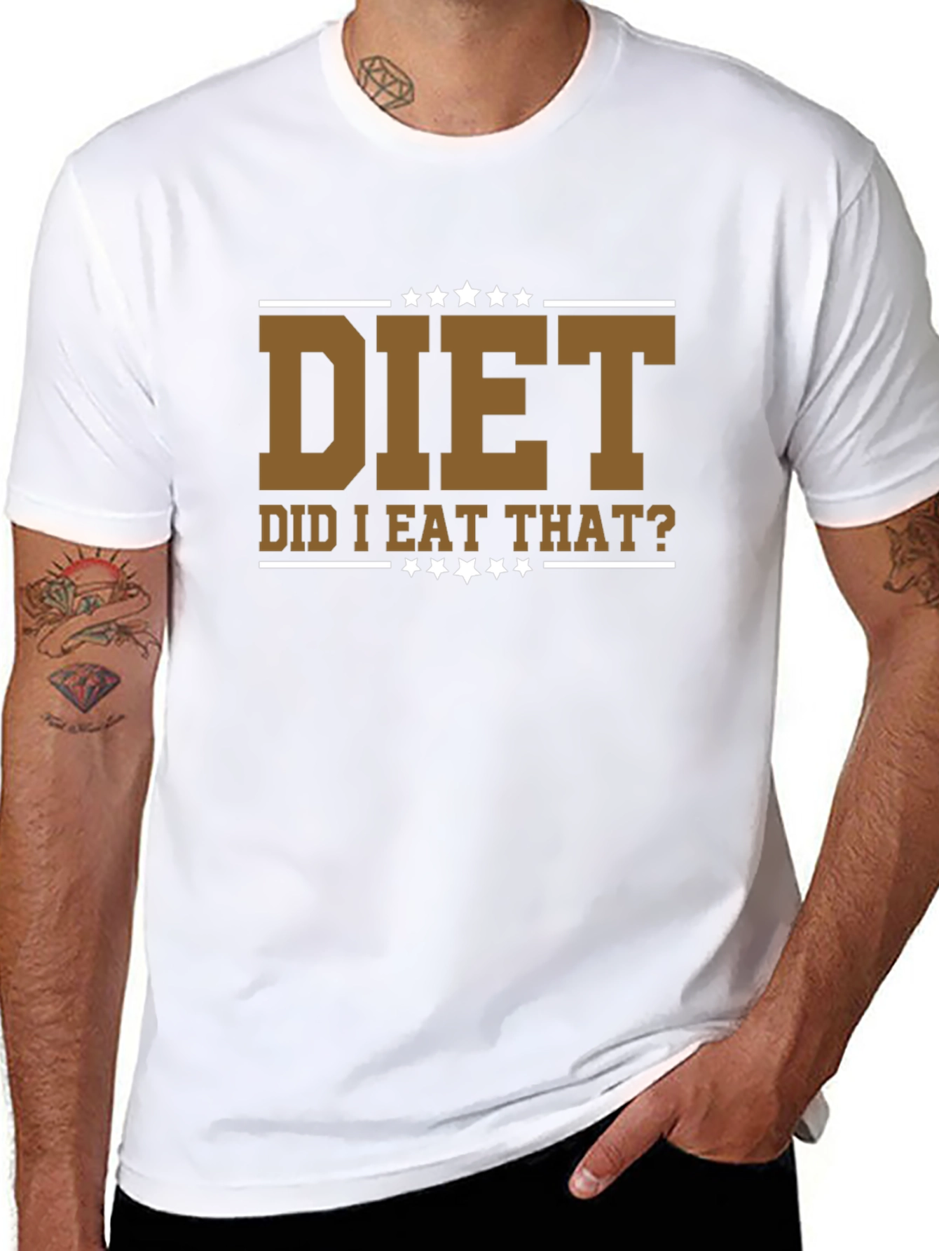 Diet - Did I Eat That? Funny Graphic T-Shirt