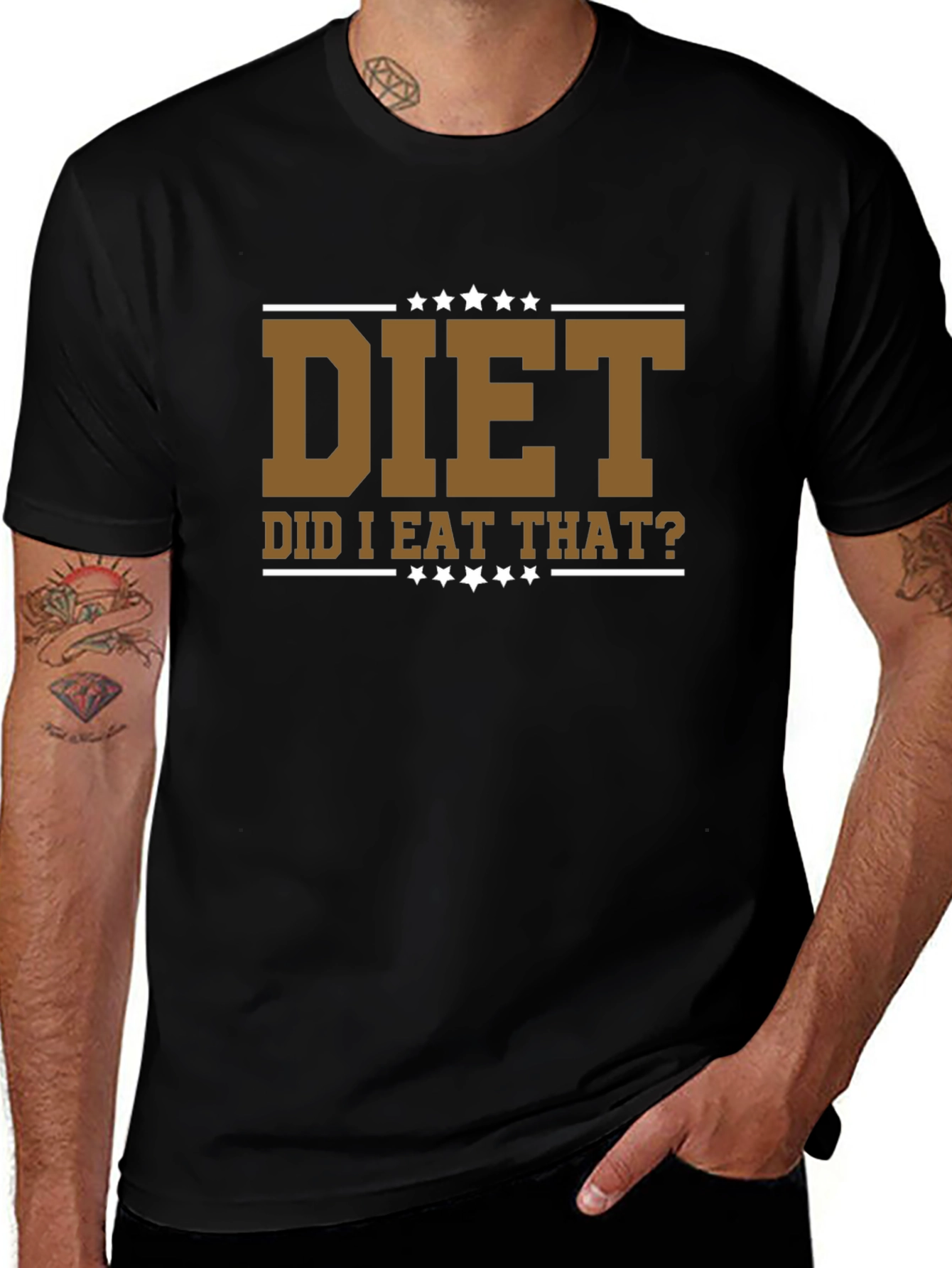 Diet - Did I Eat That? Funny Graphic T-Shirt