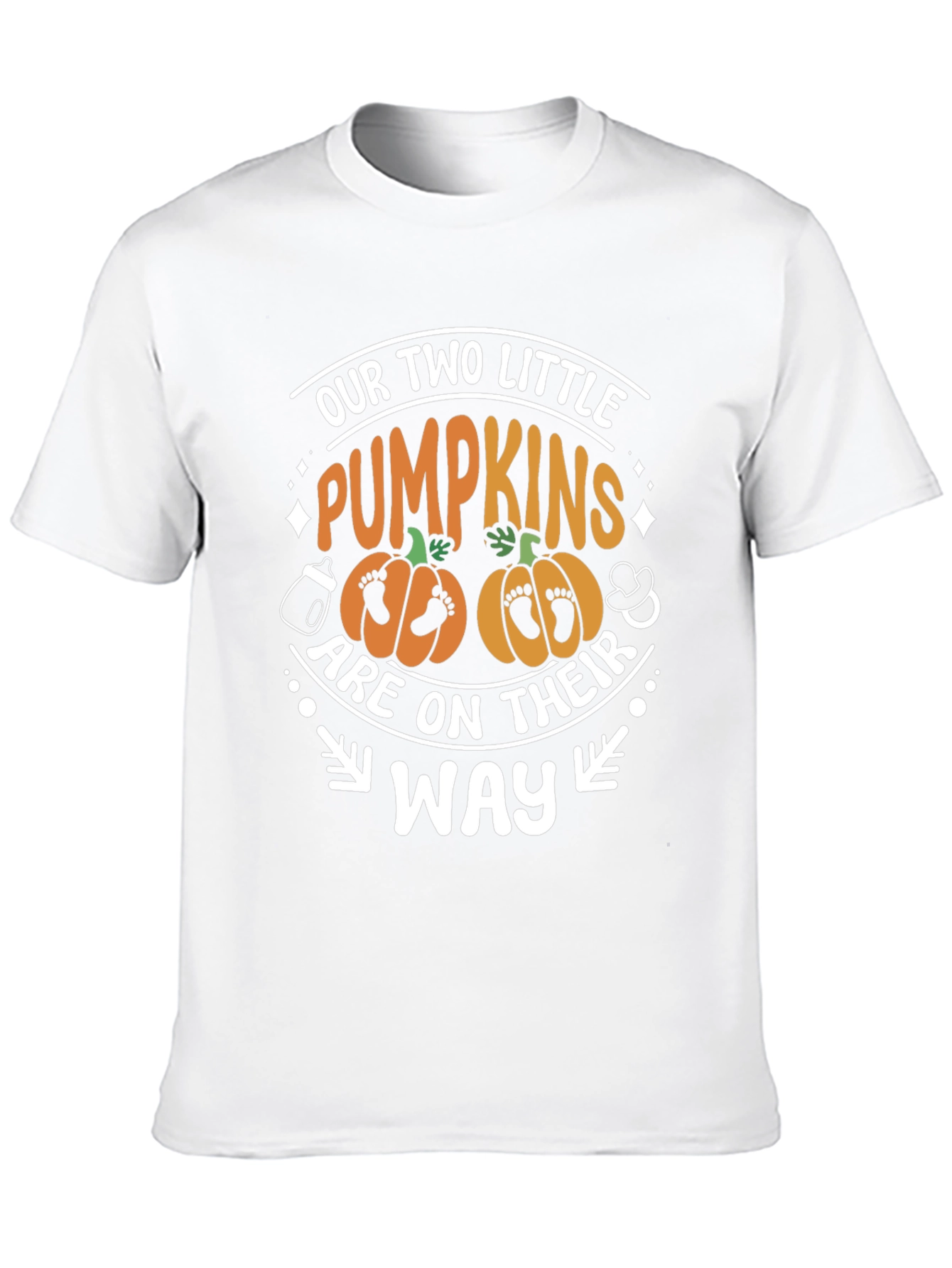 Our Two Little Pumpkins Pregnancy T-Shirt