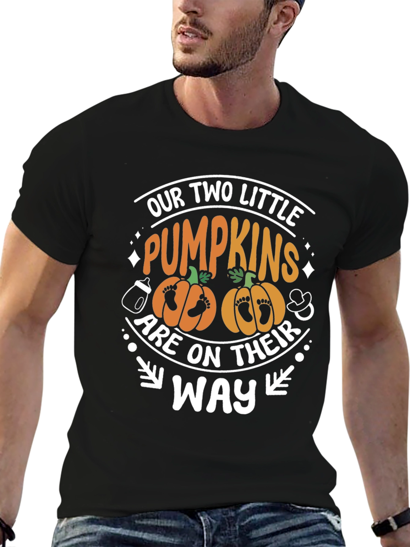 Our Two Little Pumpkins Pregnancy T-Shirt
