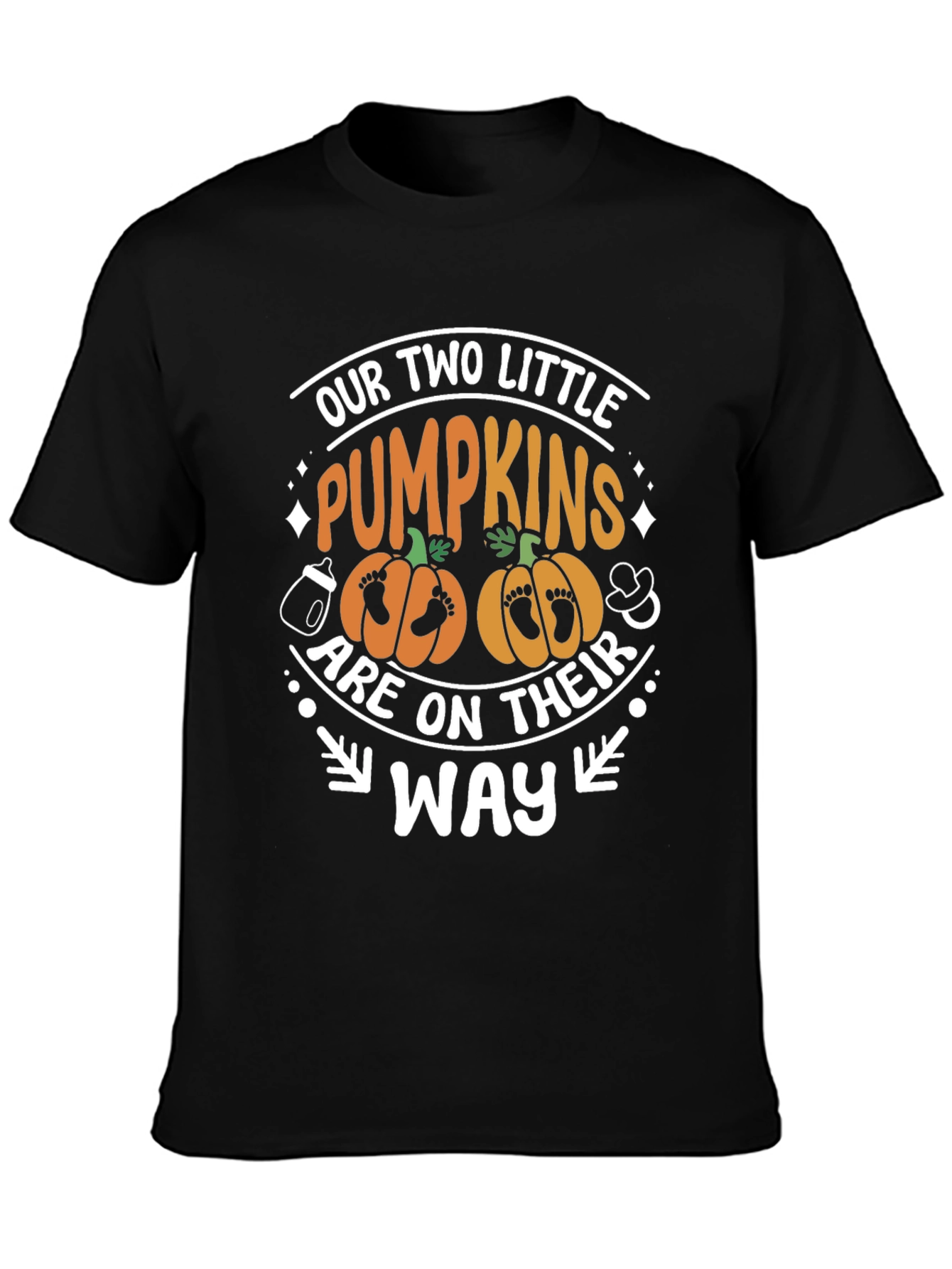 Our Two Little Pumpkins Pregnancy T-Shirt