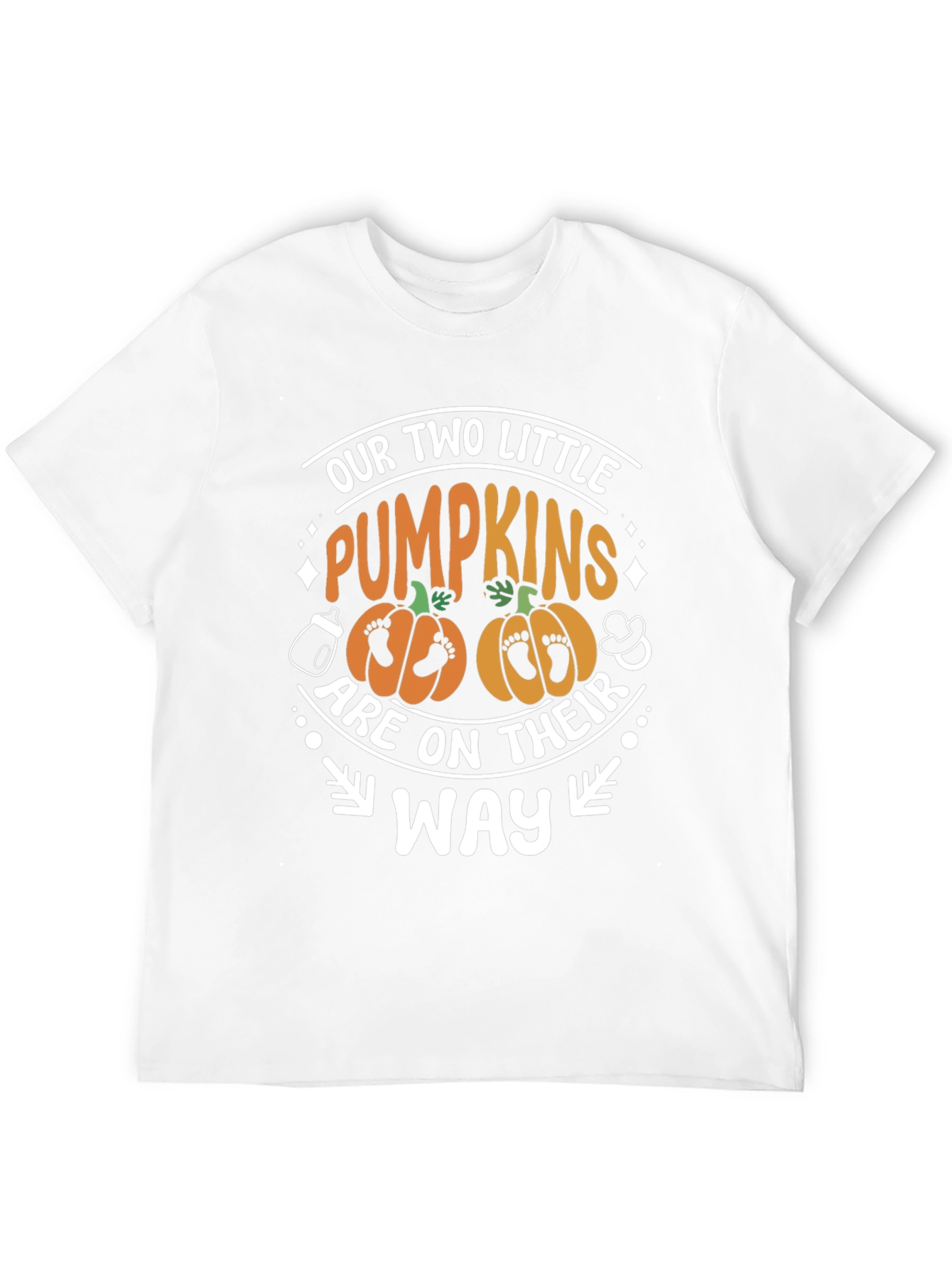 Our Two Little Pumpkins Pregnancy T-Shirt