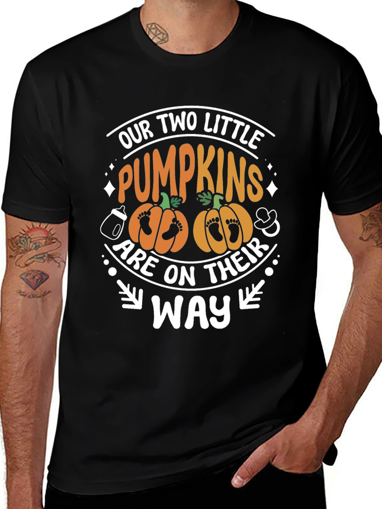 Our Two Little Pumpkins Pregnancy T-Shirt