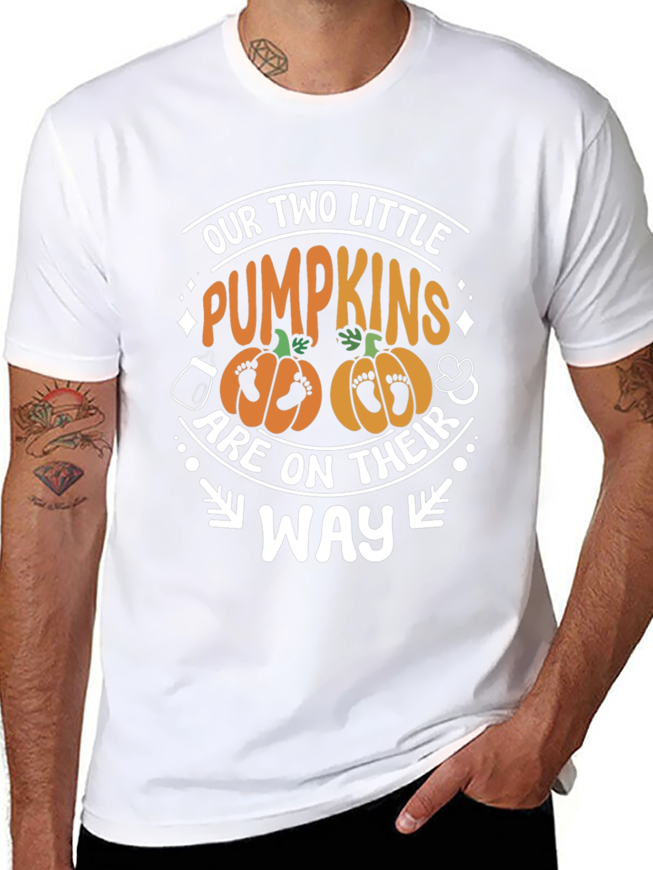 Our Two Little Pumpkins Pregnancy T-Shirt