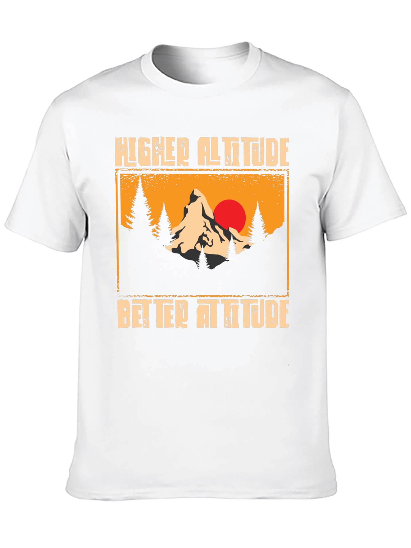 Higher Altitude Better Attitude Black T-Shirt