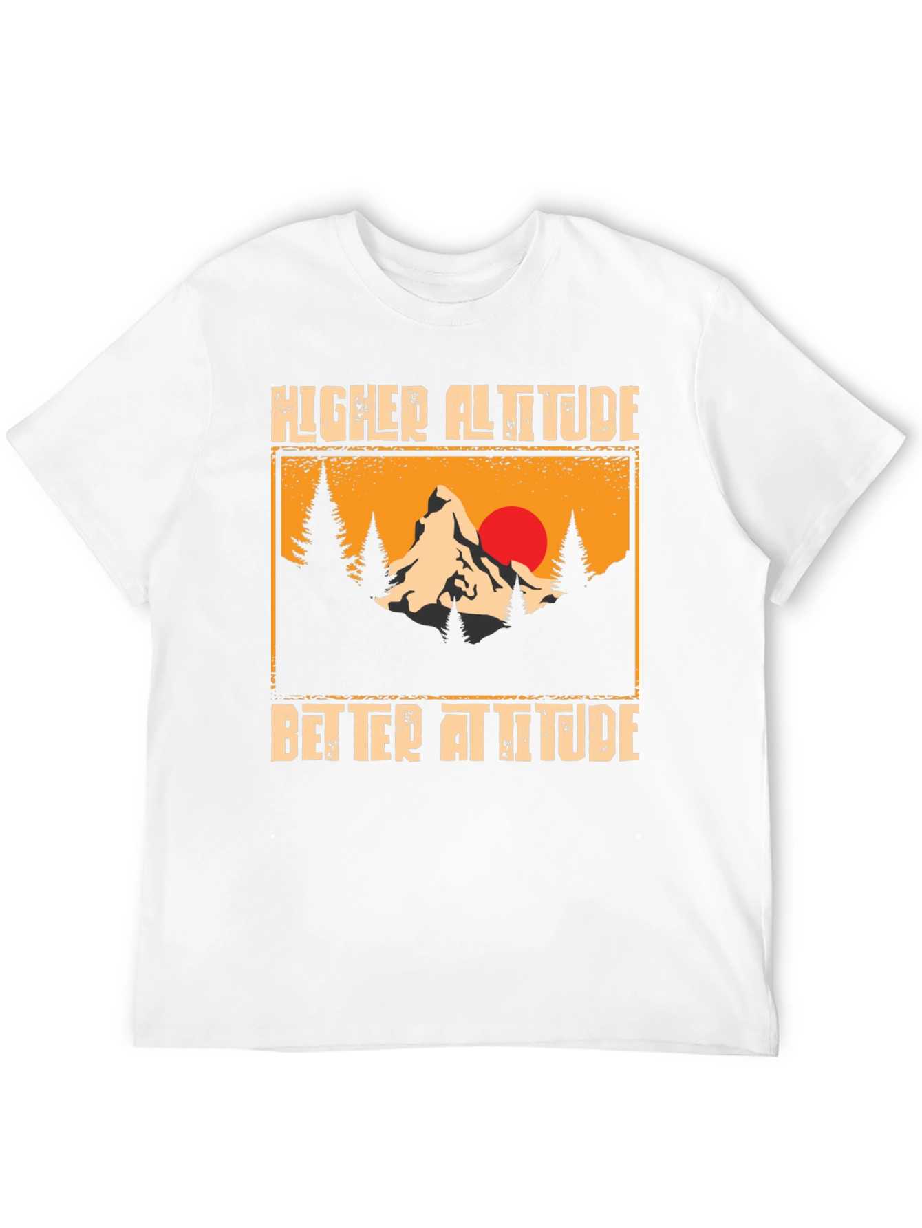 Higher Altitude Better Attitude Black T-Shirt