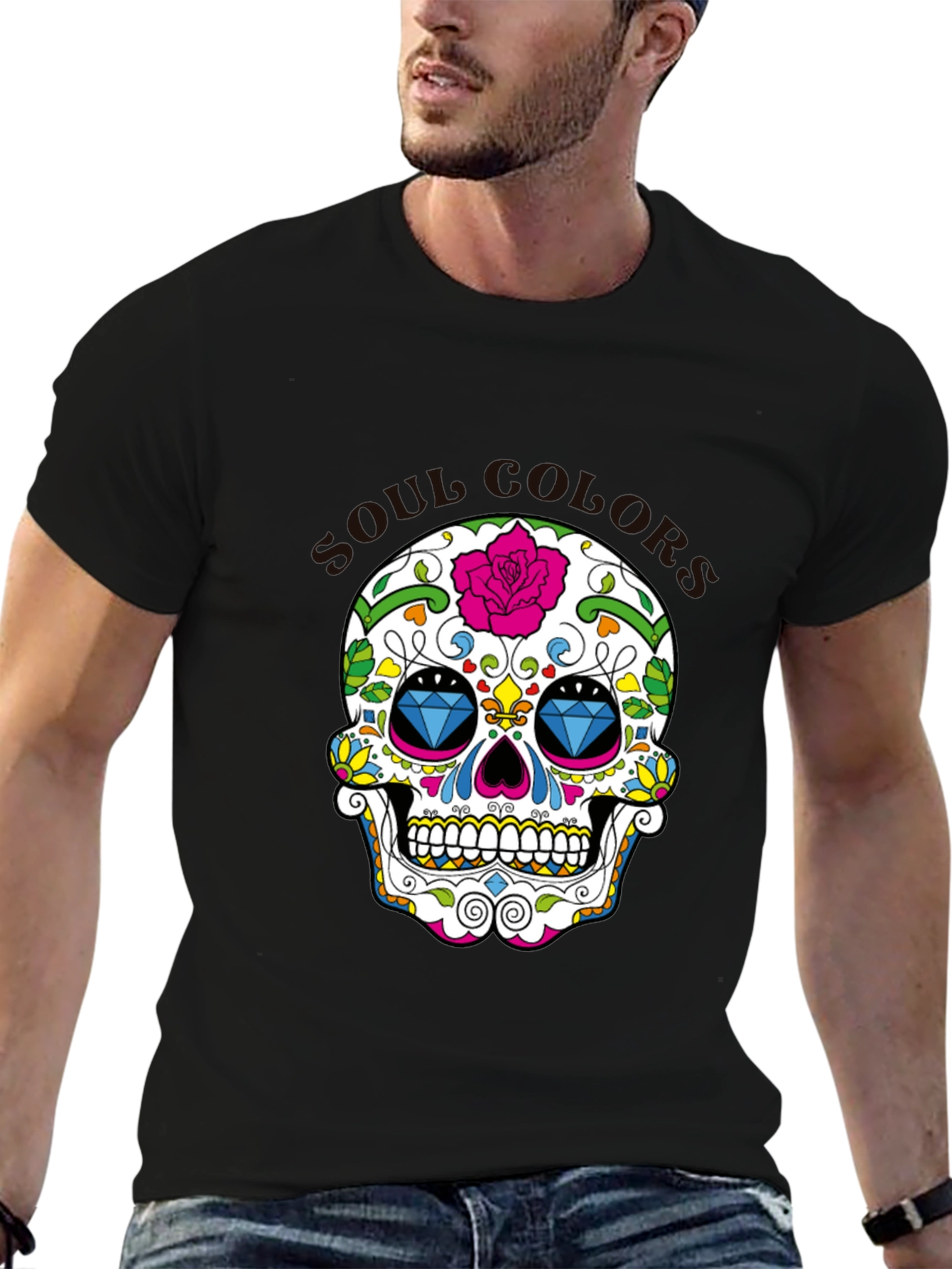 Sugar Skull T-Shirt - Day of the Dead Inspired